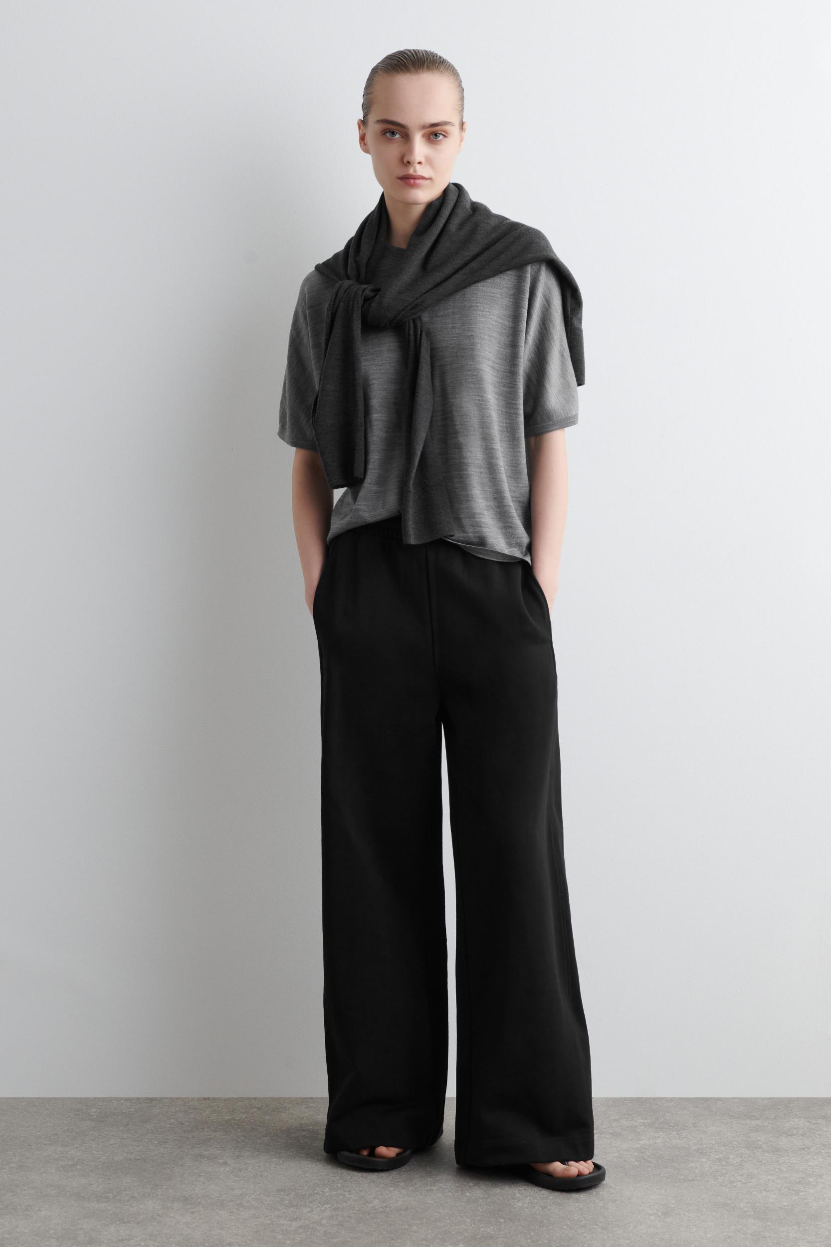 JERSEY WIDE-LEG JOGGERS Product Image