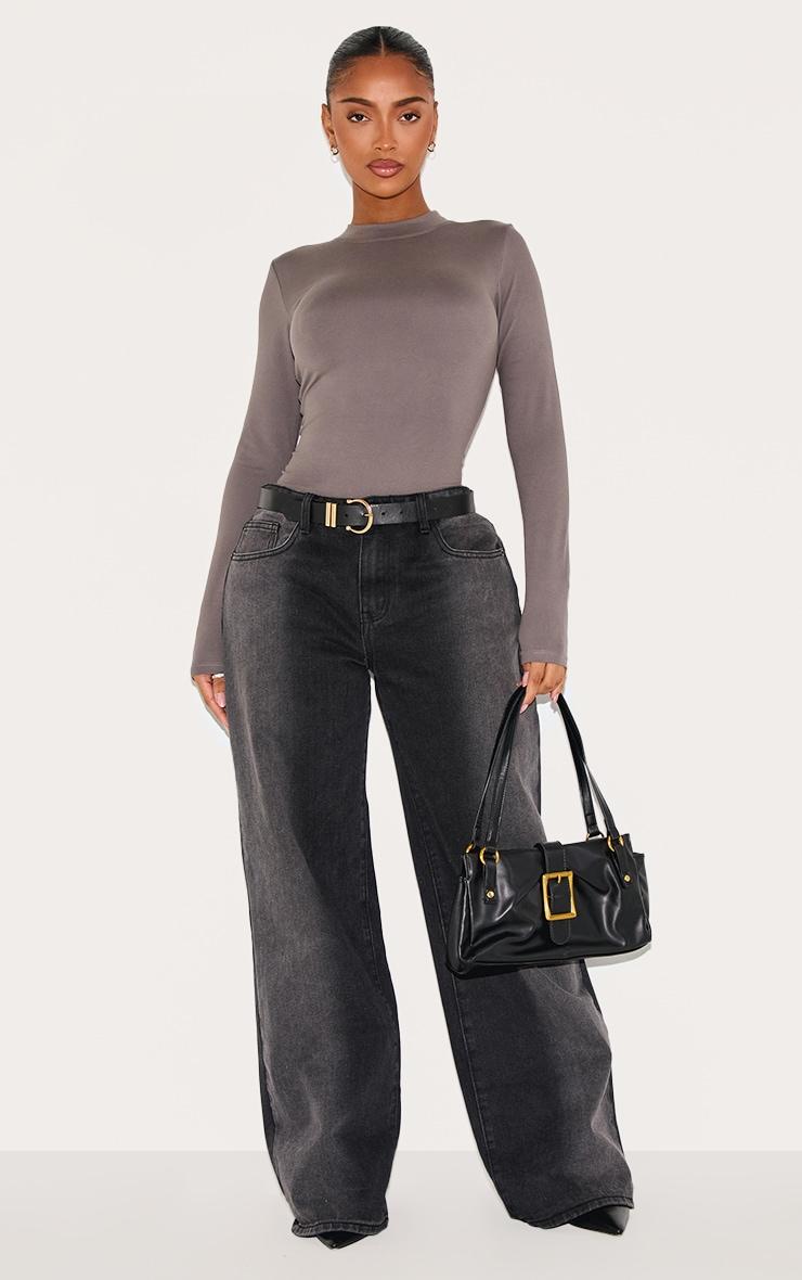 Shape Charcoal Sculpted Long Sleeve Bodysuit Product Image