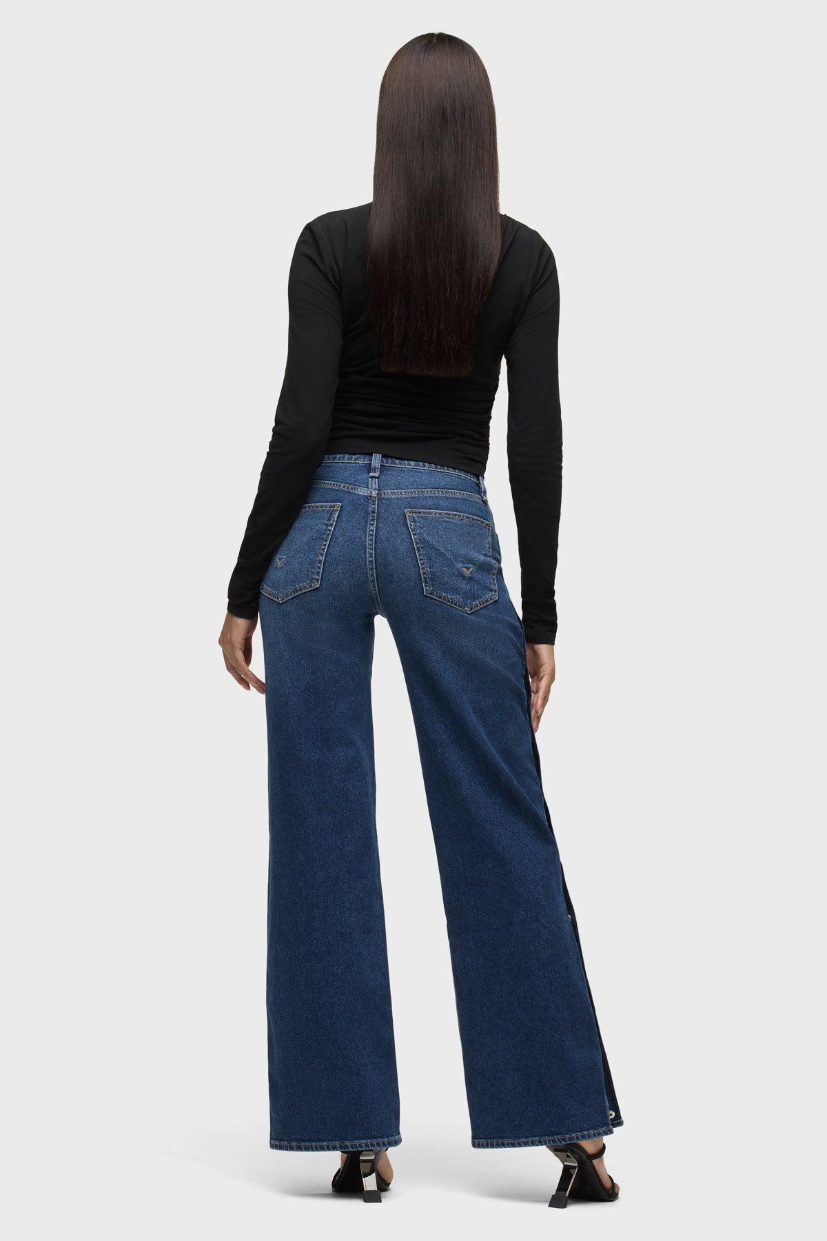Rosie Side Seam Snaps Wide Leg Female Product Image