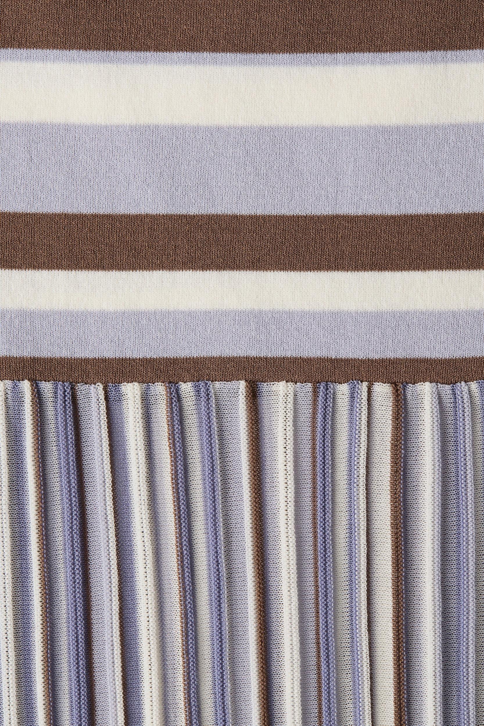 Citara Skirt Pale Blue Stripe Product Image