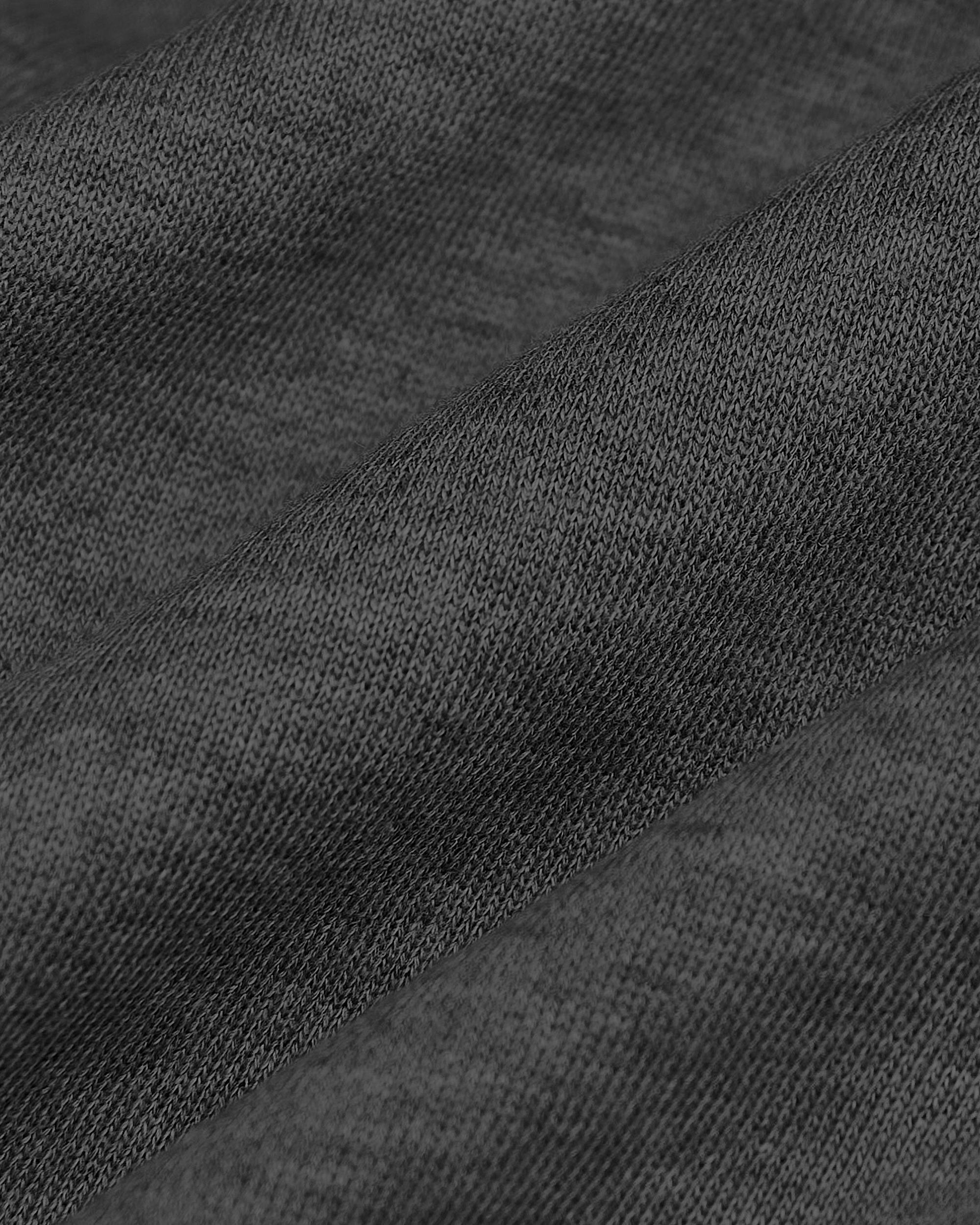 Charcoal Heather Gray Fleece French Terry Zip Hoodie Product Image