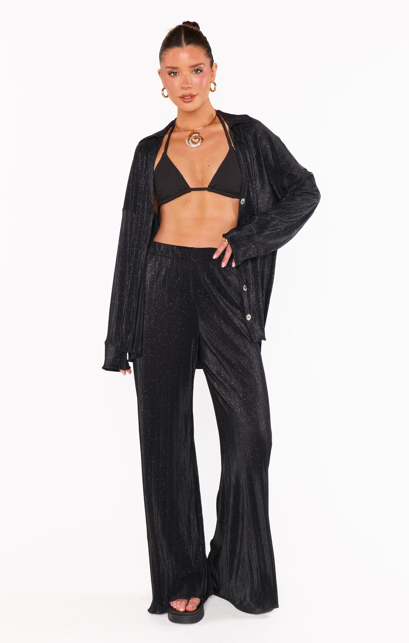 Everywhere Top ~ Black Pleat Product Image