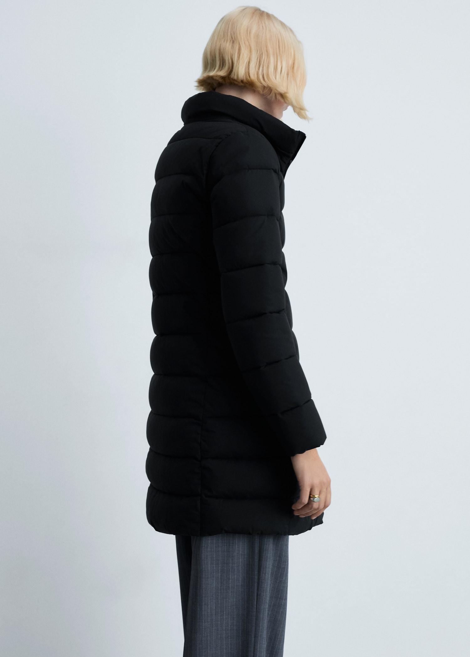 Waterproof padded midi anorak - Women | MANGO USA Product Image