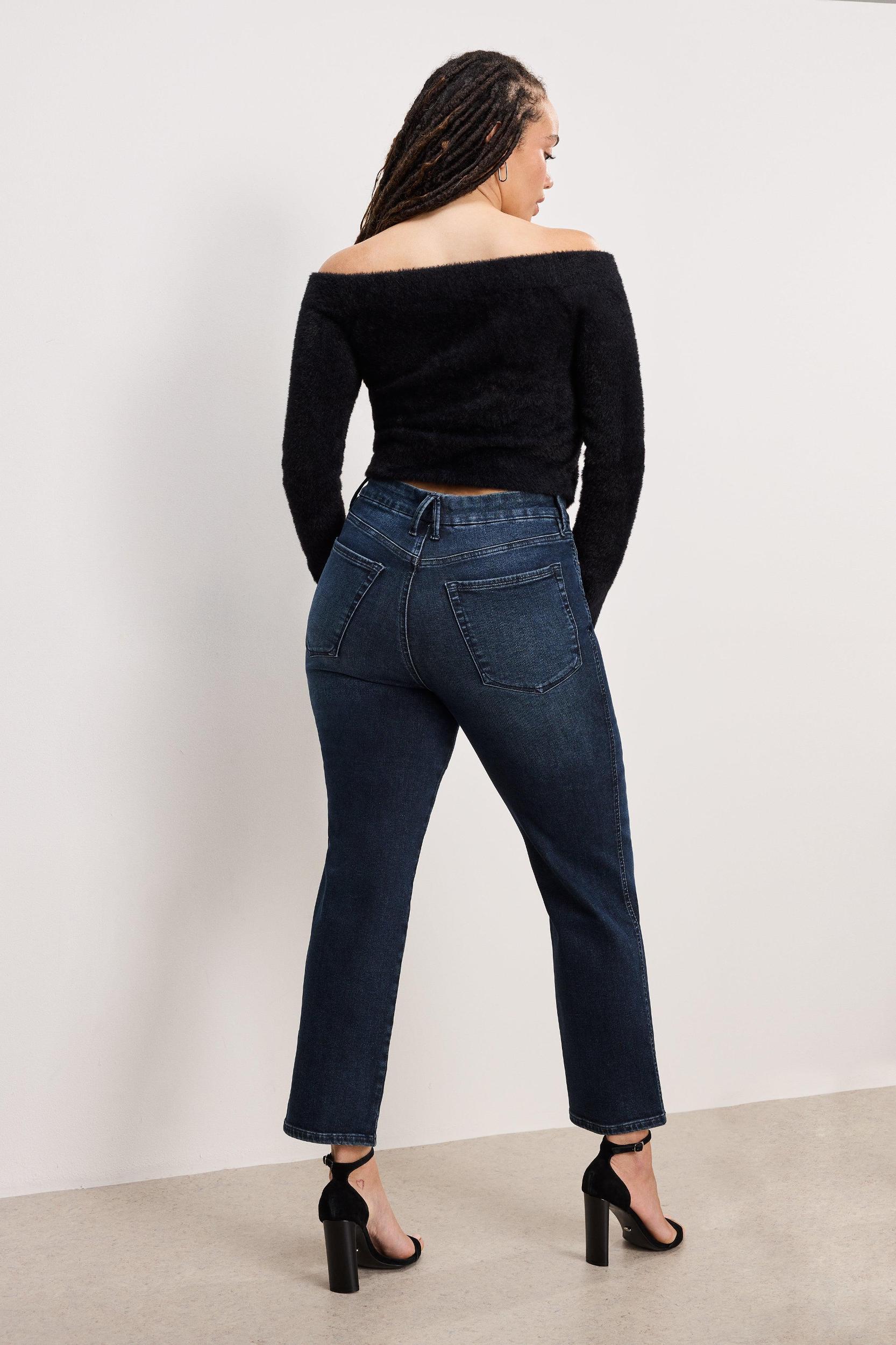 ALWAYS FITS GOOD CURVE STRAIGHT JEANS | INDIGO744 Product Image