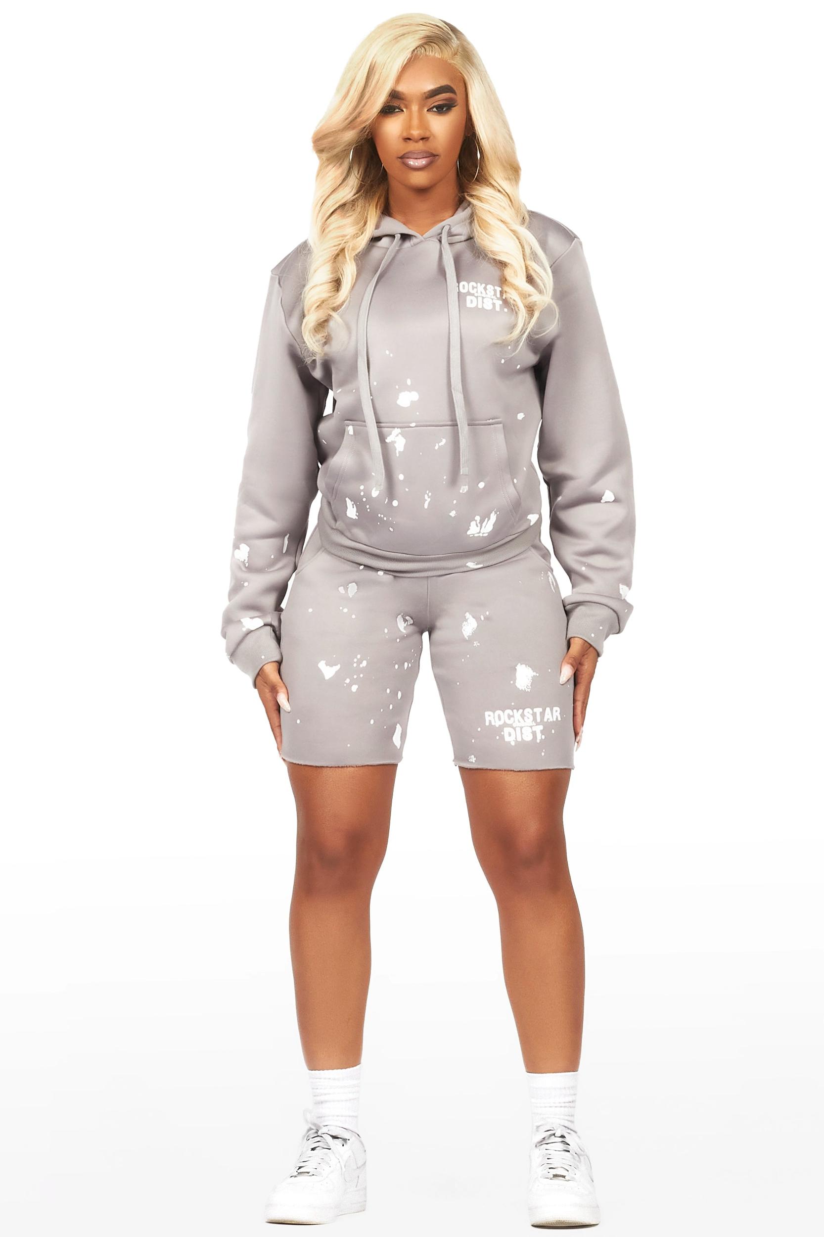 Just Between Us Grey Short Set Female Product Image