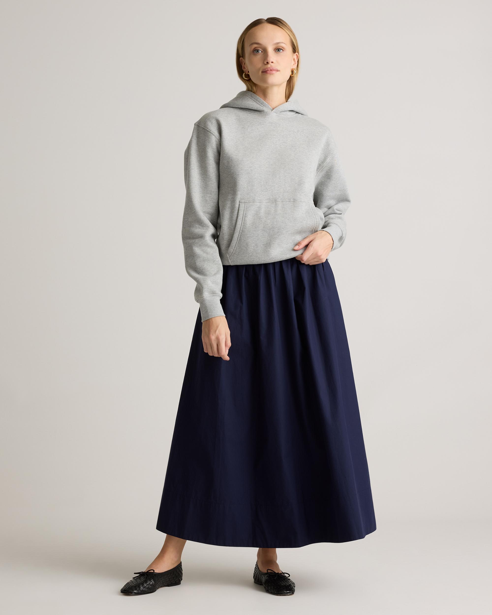 Quince | Women's Poplin A-line Maxi Skirt Organic Cotton Product Image