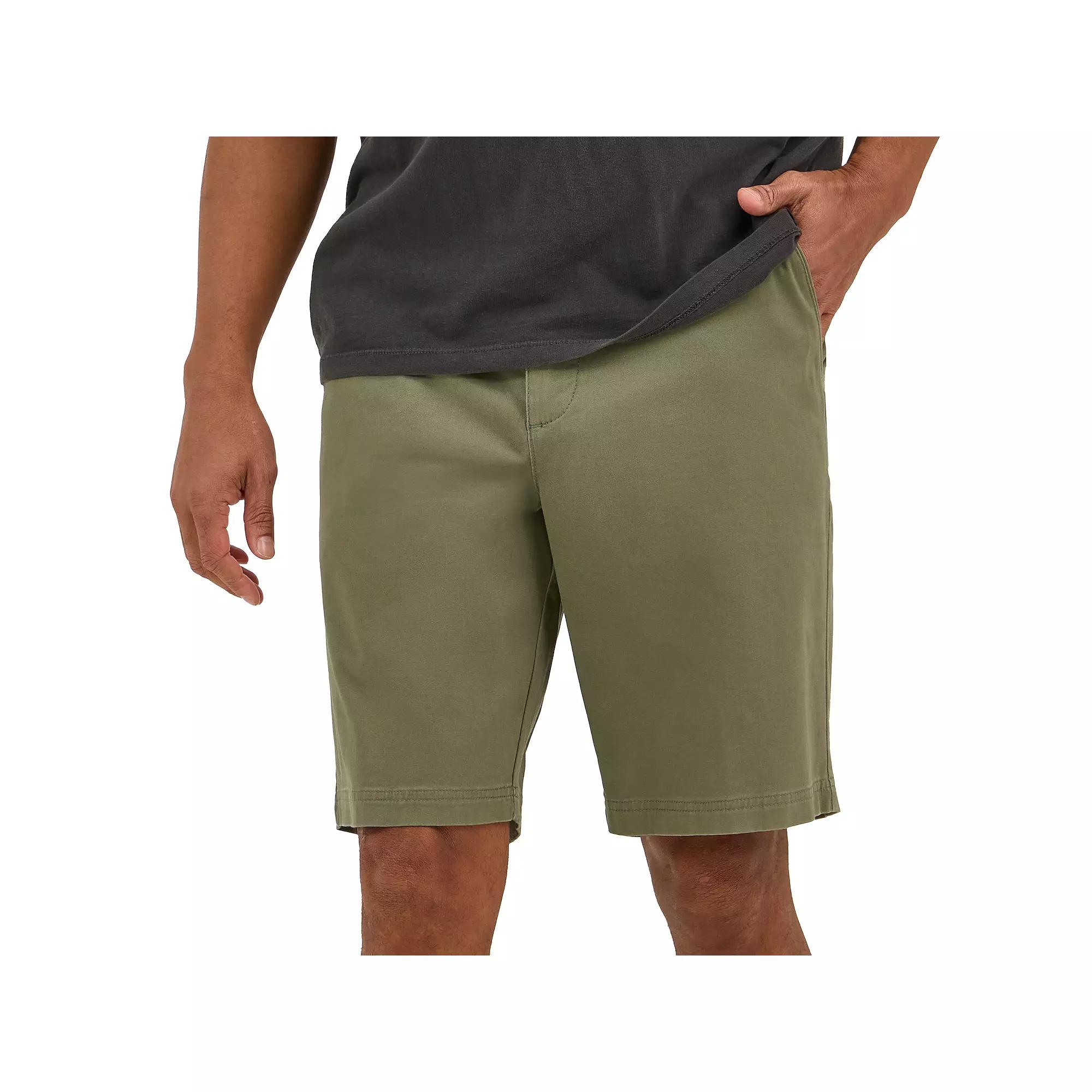 Men's Lee® 10" Extreme Motion Flat Front Shorts, Size: 36, Green Grove Product Image