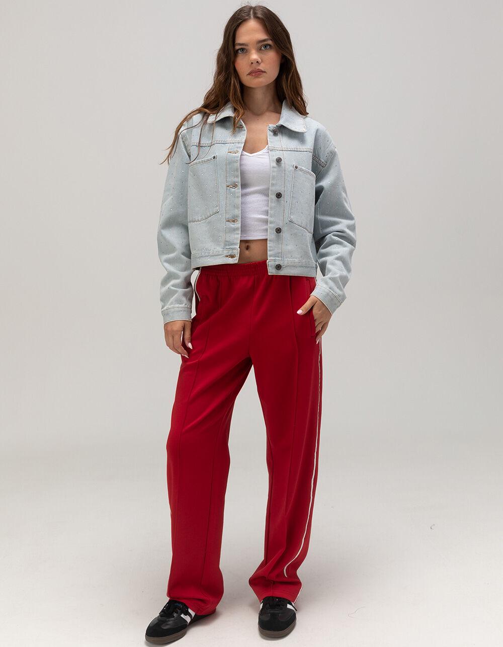 RSQ Womens Bling Jacket - LIGHT WASH Product Image