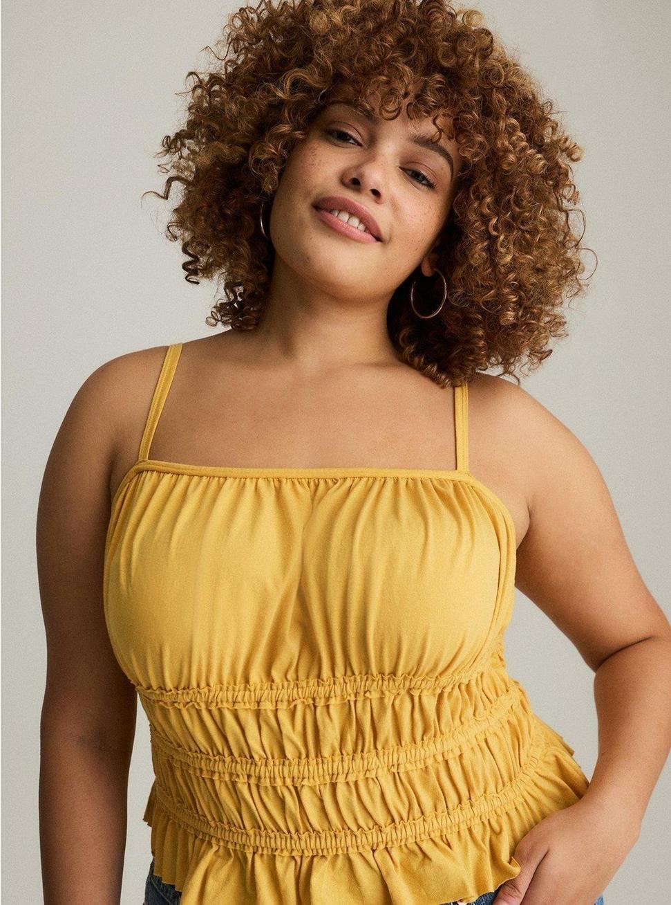 Festi Smocked Crop Cami Product Image