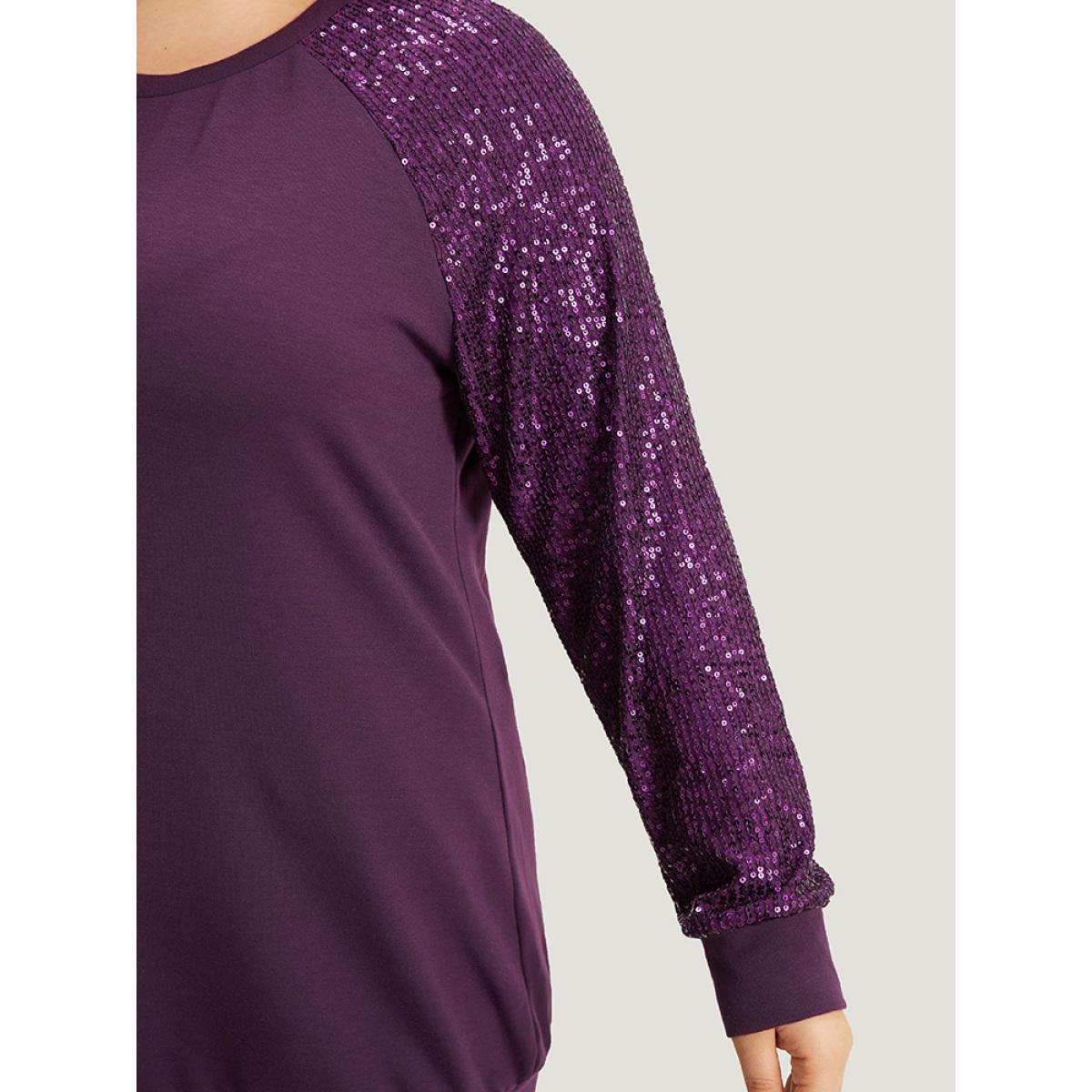 Plus Size Vintage Heather V Neck Rib Knit Sweatshirt Women DarkGreen Casual Rib Knit V-neck Dailywear Sweatshirts BloomChic 22-24/3X Product Image