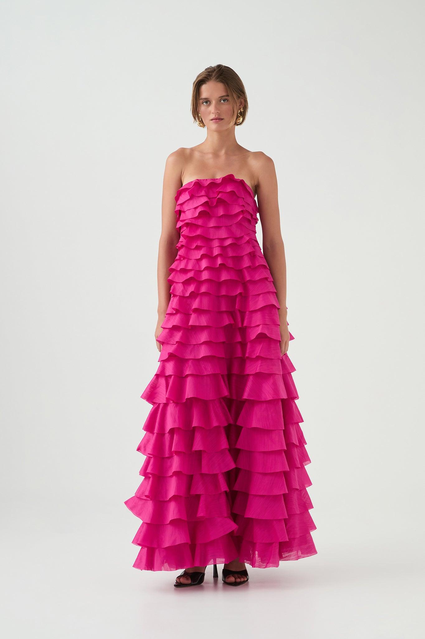 Fleur Pleated Gown Product Image