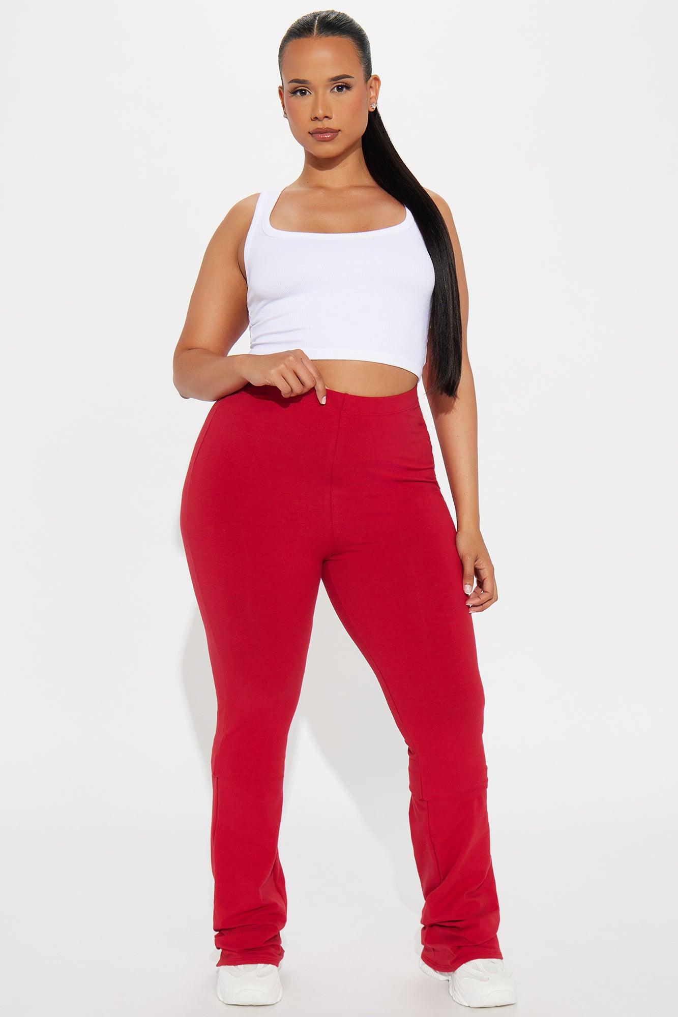 Tall Adriana Flare Pant - Red Female Product Image