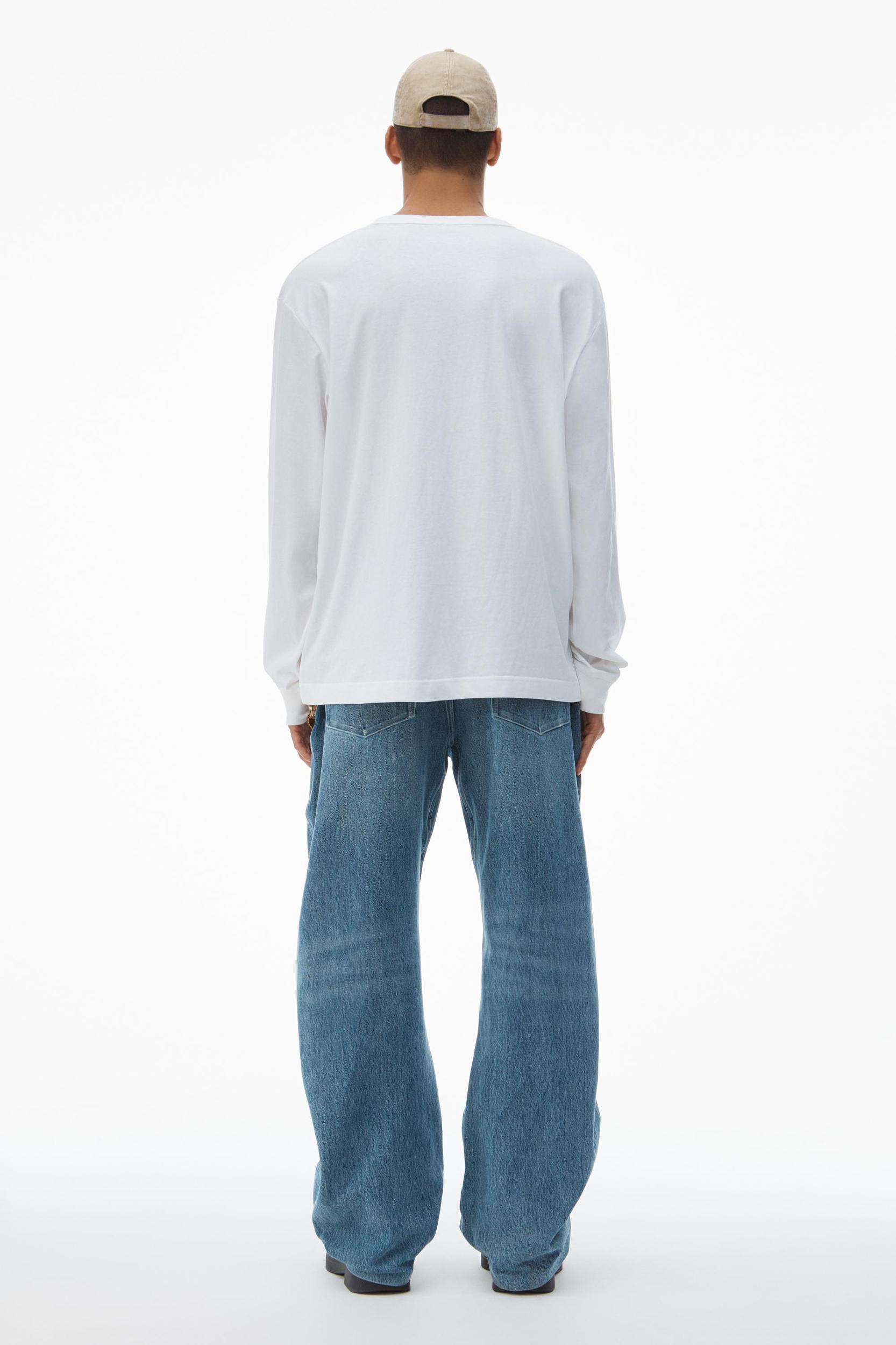 Unisex Long Sleeve Tee In High Twist Jersey Product Image