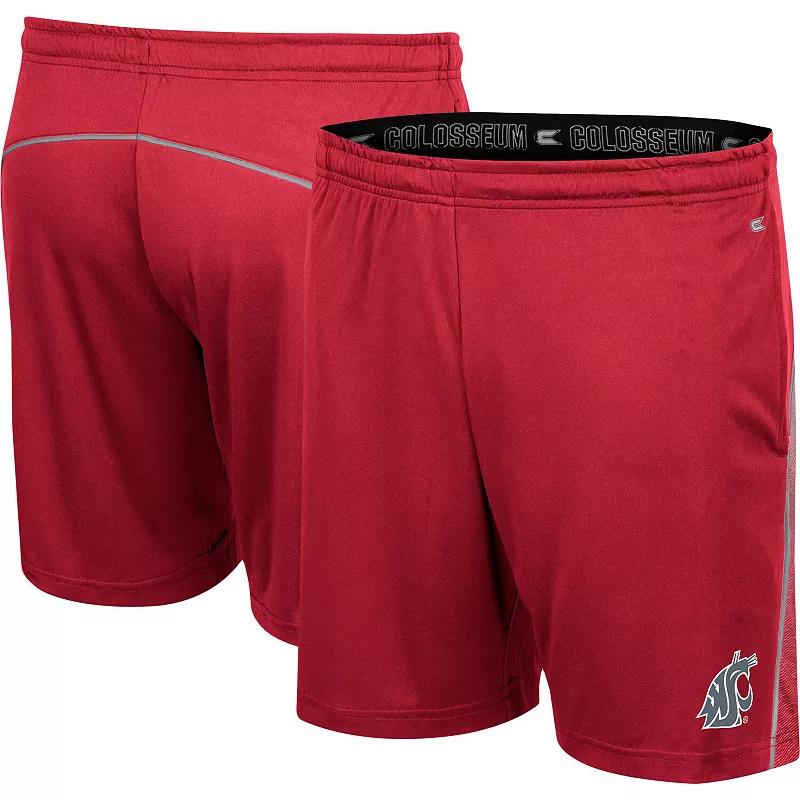 Men's Colosseum Crimson Washington State Cougars Laws of Physics Shorts,  Product Image