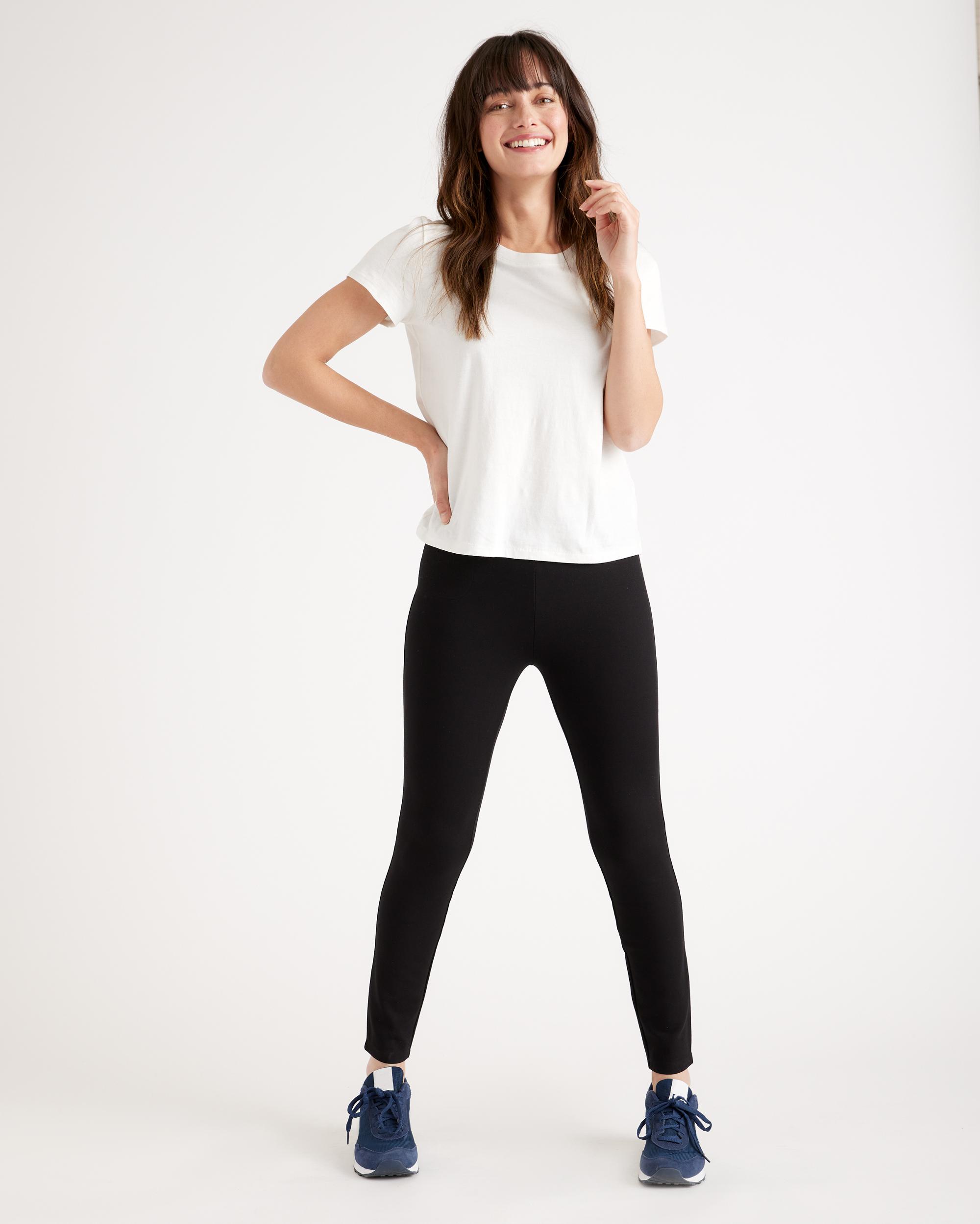 Quince | Women's Ultra-Stretch Ponte Skinny Pants Petite Rayon Product Image