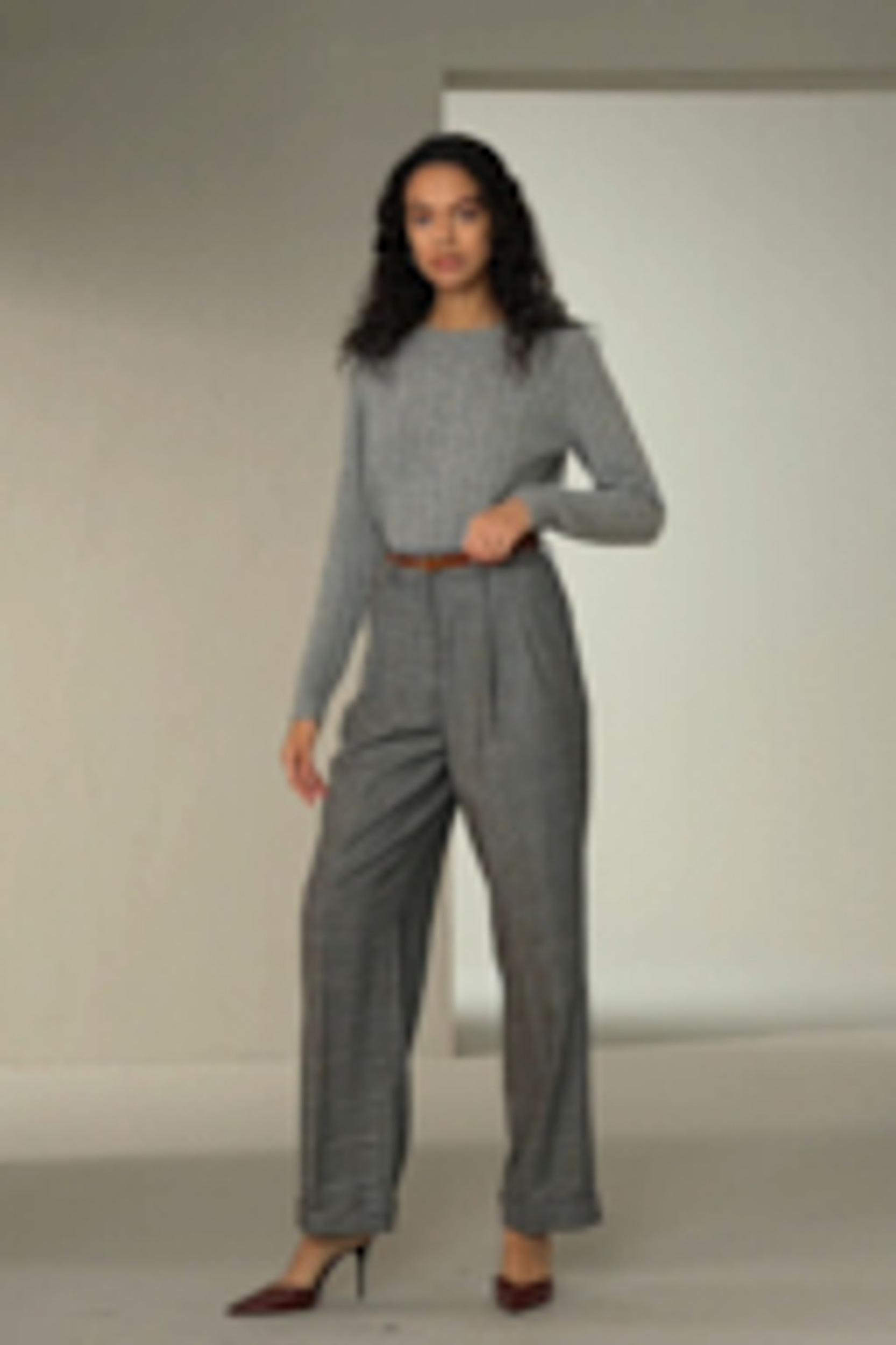 LILYSILK Woolen Pullover - for Women - Camel Cashmere-Wool Blend - Comfortable Ribbed Edges Sweater L Product Image