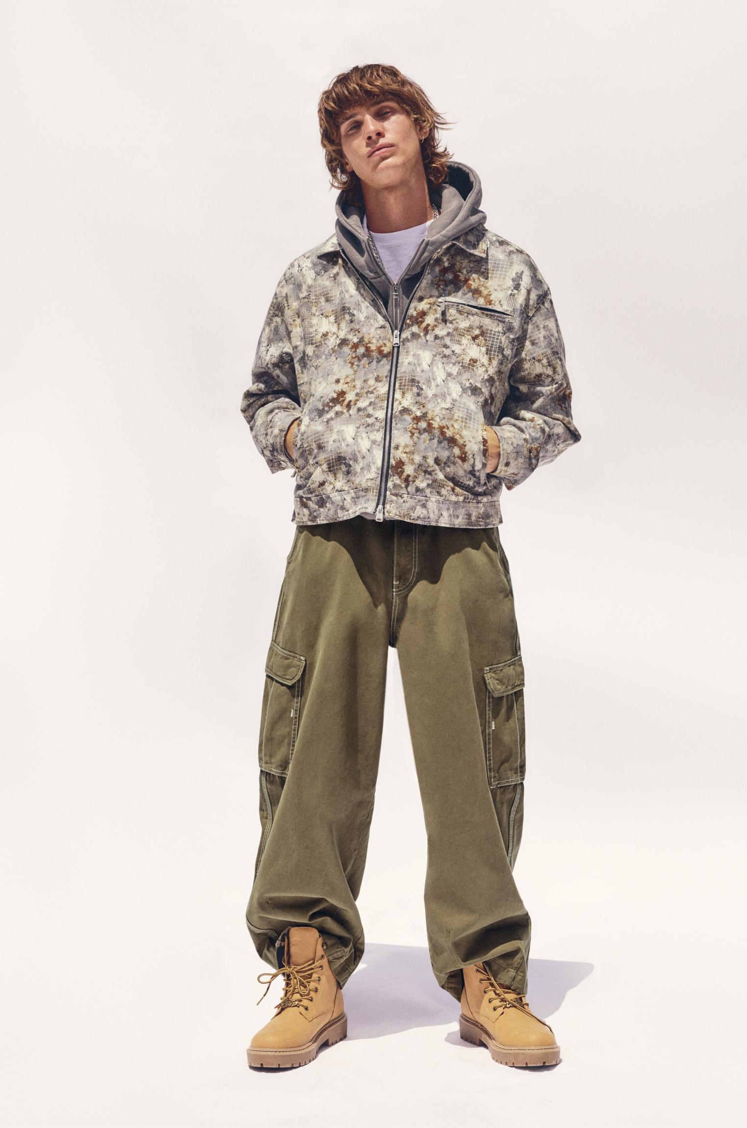 Camouflage print jacket Product Image