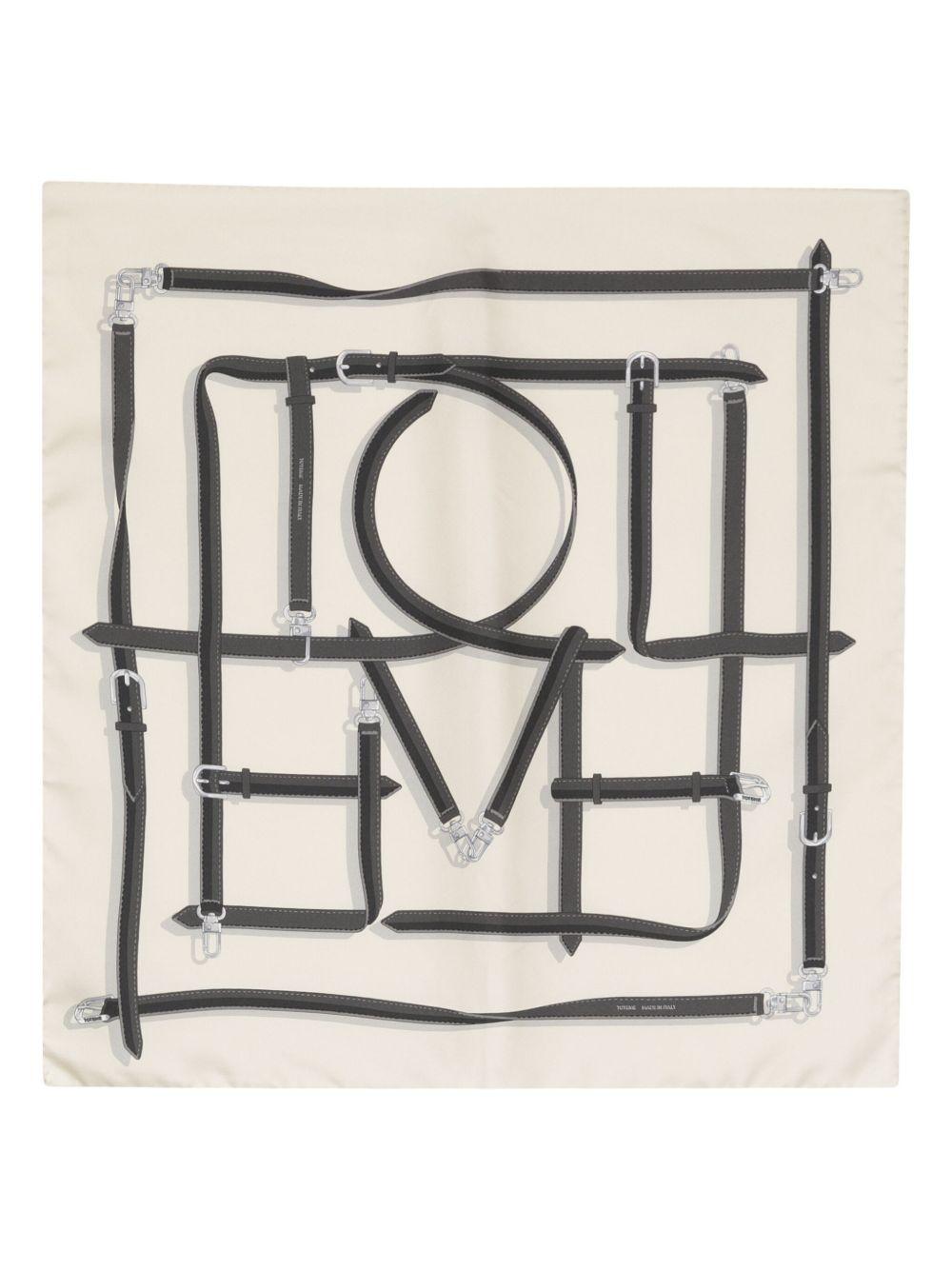 Clasp Belt silk scarf Product Image