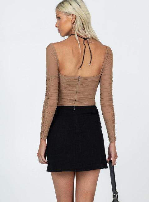Selby Mini Skirt Black Tall Product Image