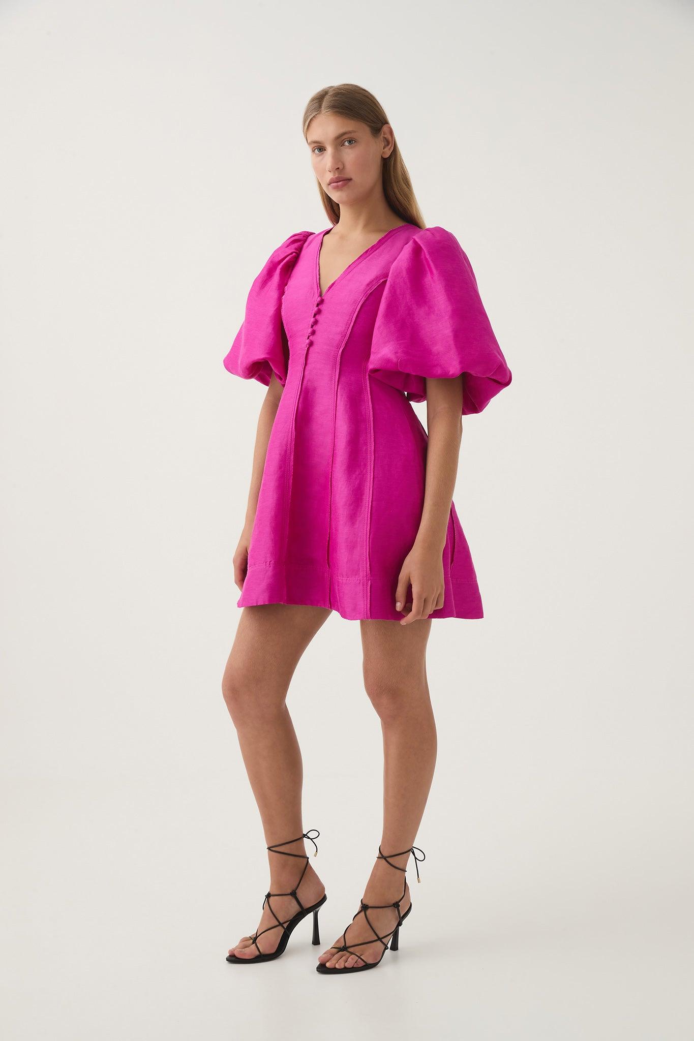 Dusk Puff Sleeve Mini Dress Product Image