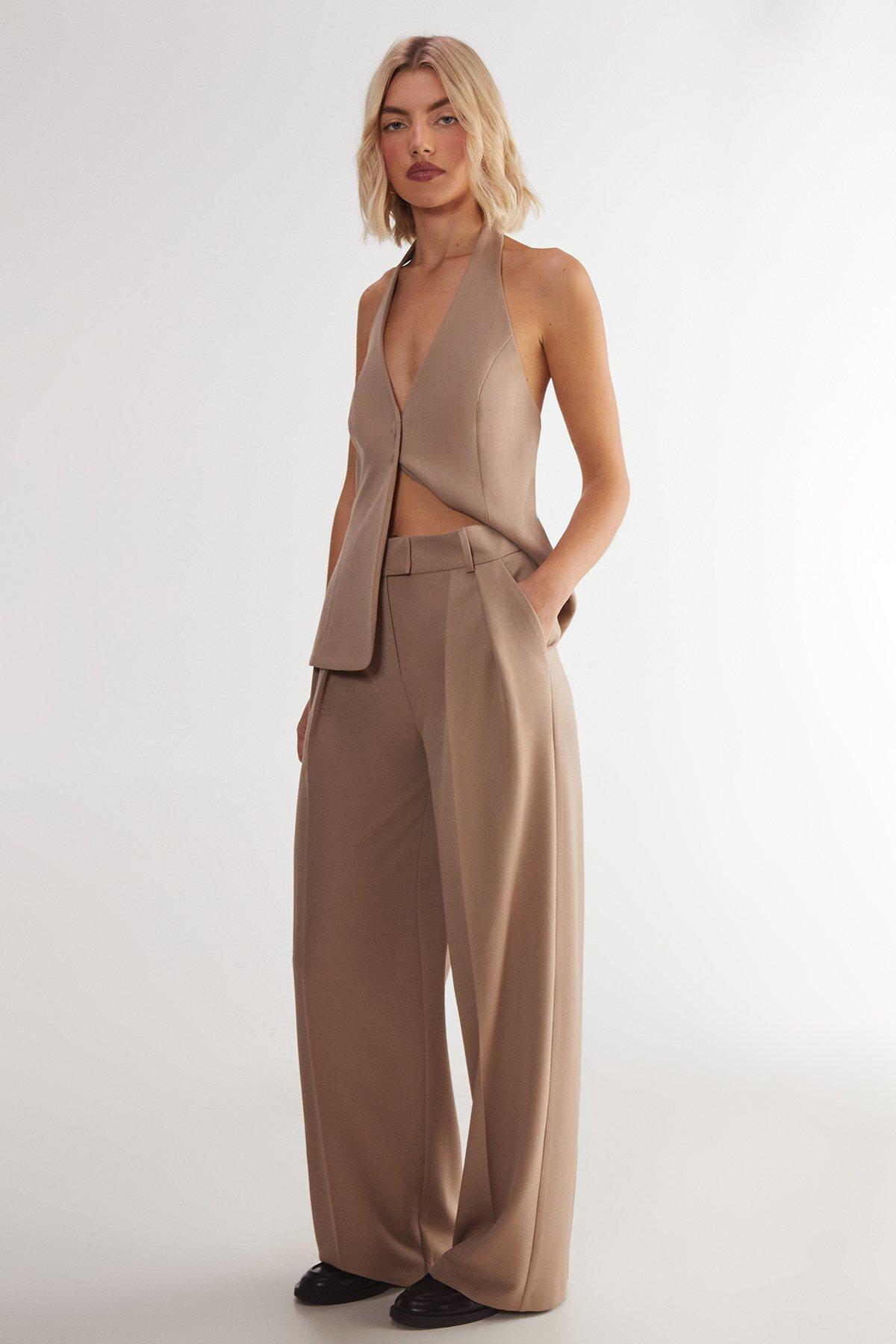 Essentials Pleat Front Tailored Straight Leg Trousers Product Image