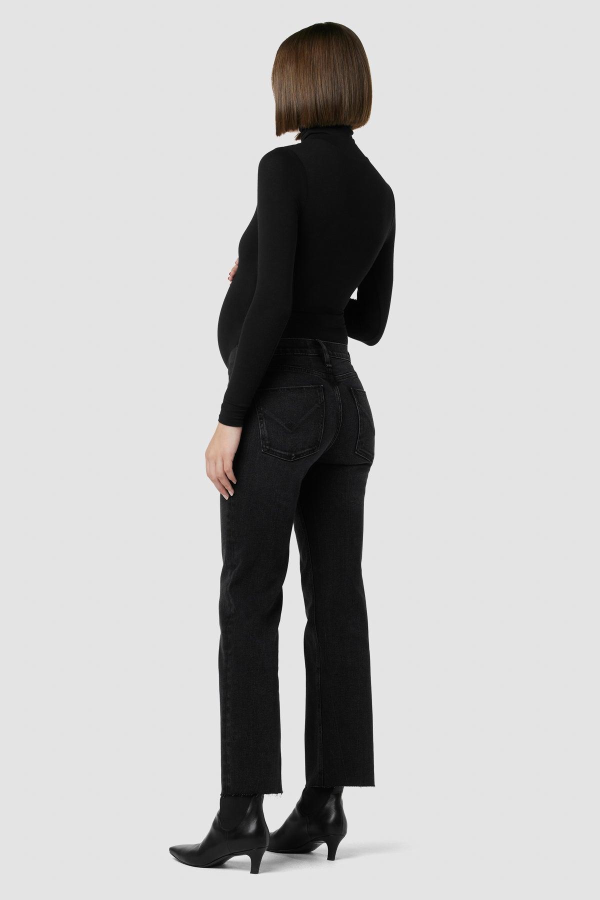 Barbara High-Rise Baby Bootcut Jean w/ Slit Hem Baby Product Image