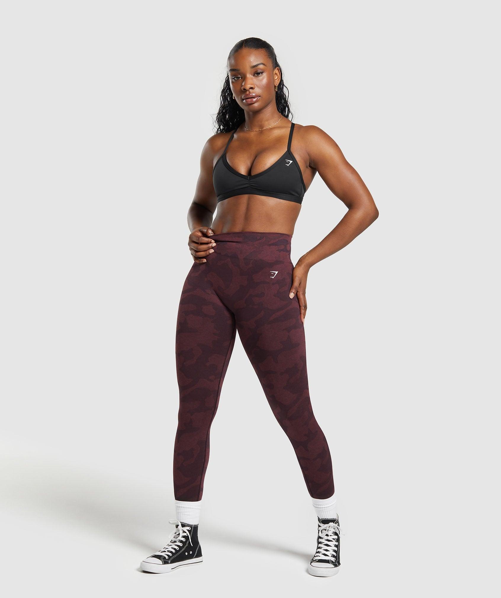 Gymshark Adapt Camo Seamless Leggings - Plum Brown/Burgundy Brown Female Product Image