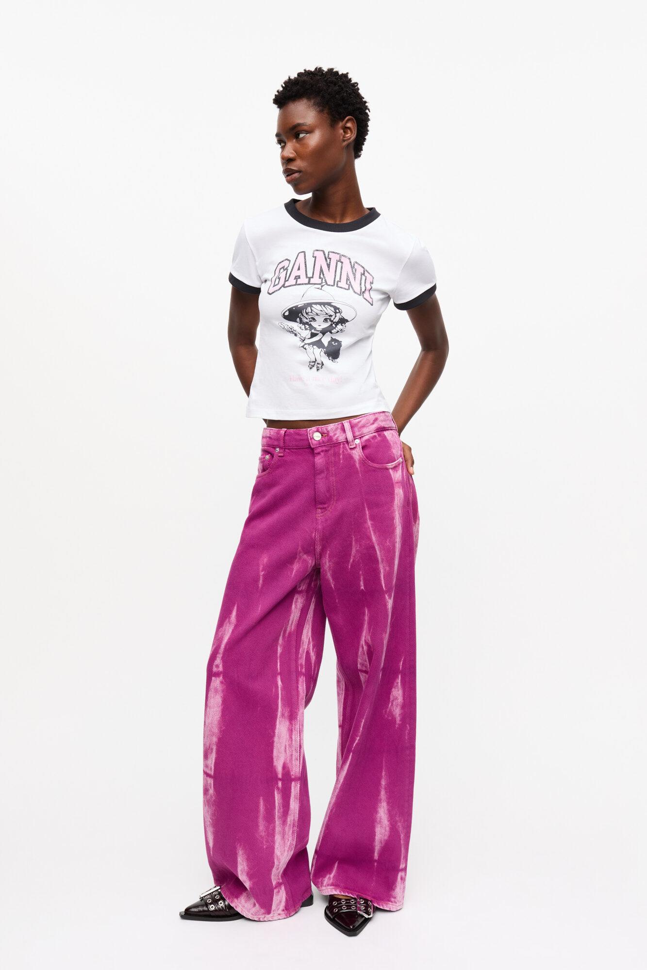 Purple Overdyed Marri Jeans Product Image