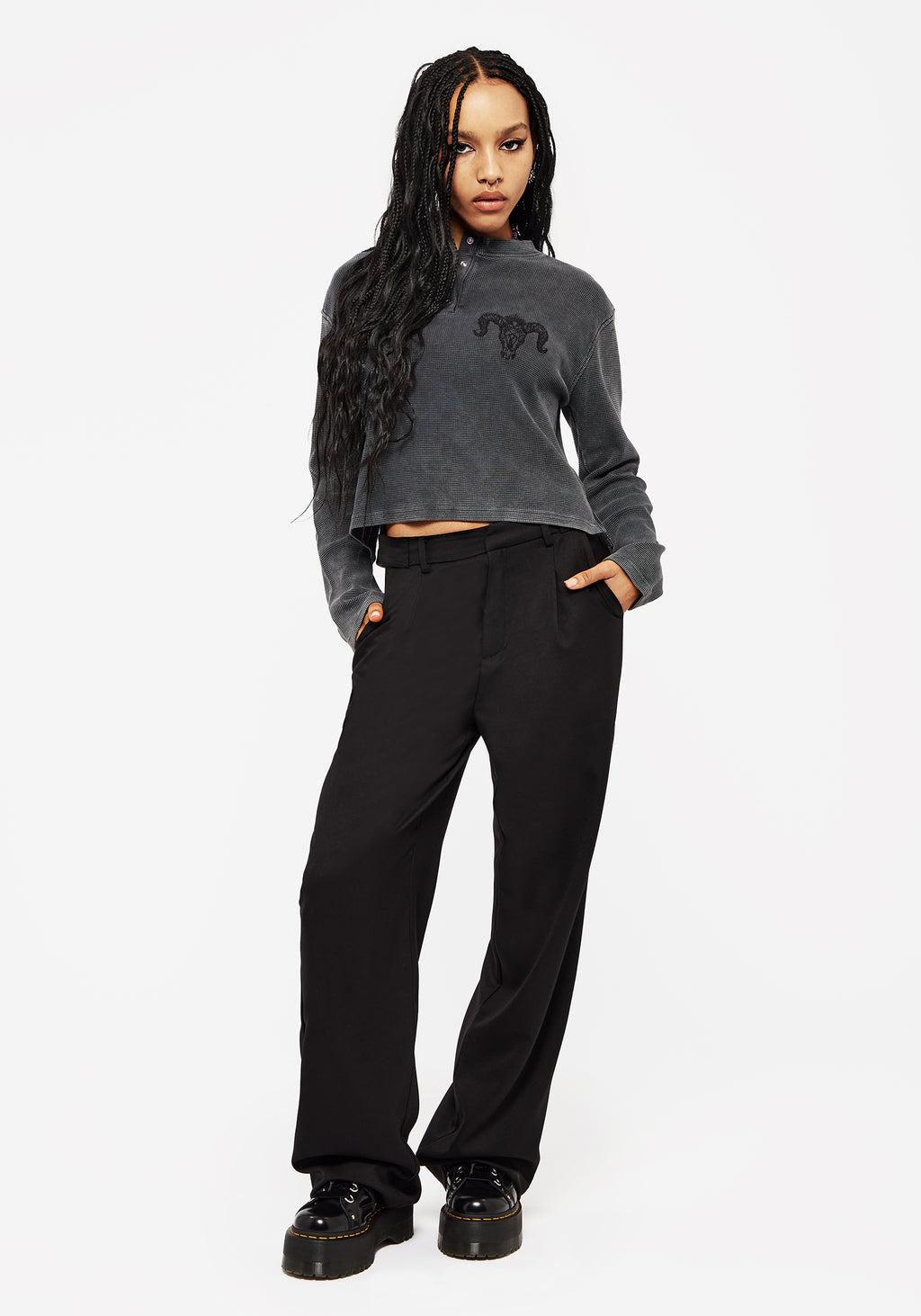 Ariel Cotton Blend Embroidered Long Sleeve Top Product Image