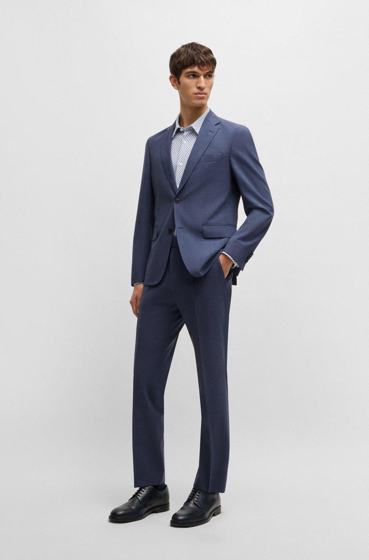 Slim-fit shirt in printed performance-stretch jersey Product Image