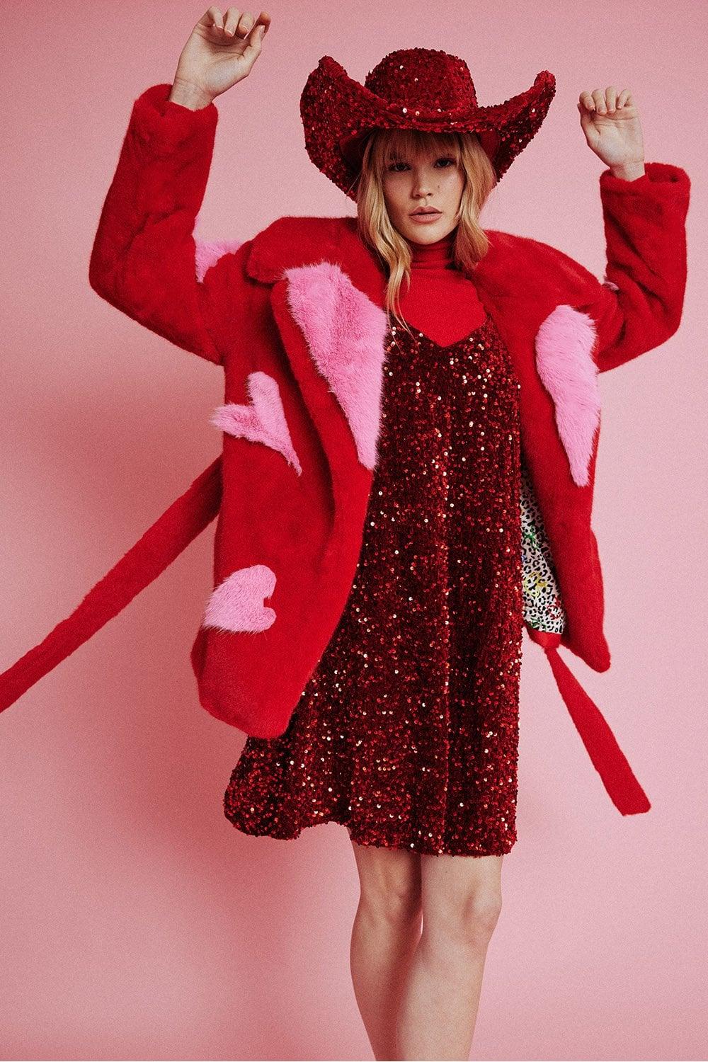 Sweetheart Faux Fur Coat Product Image