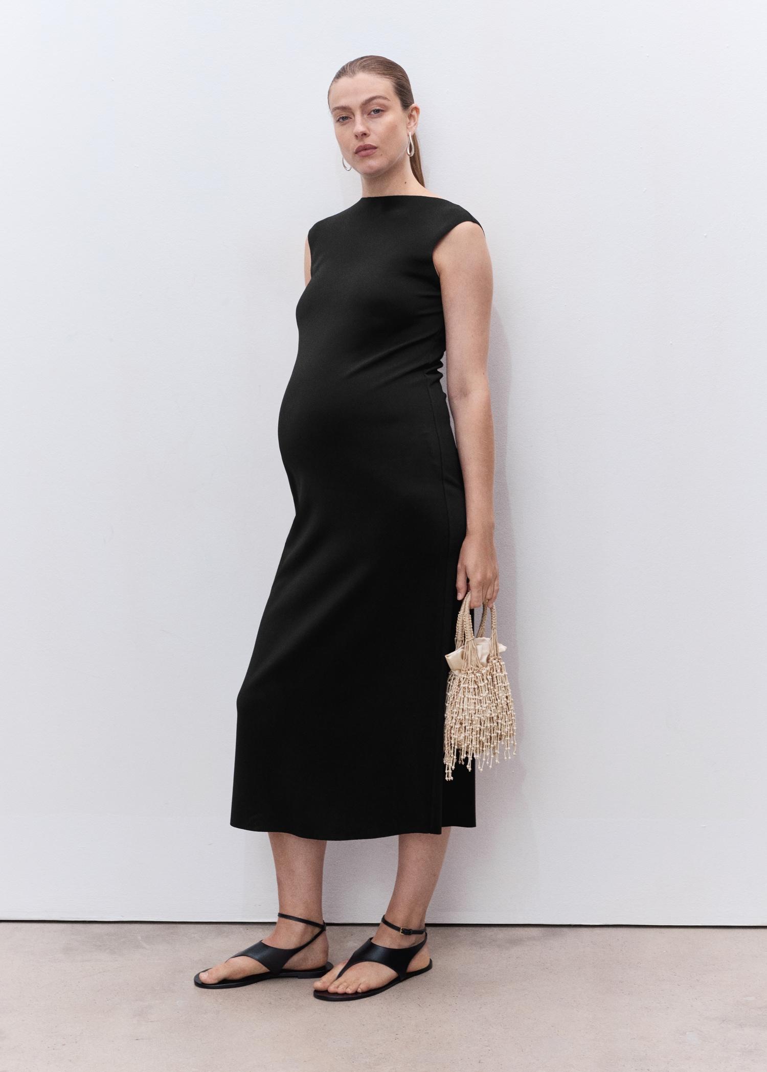 Midi-dress with back opening - Women | MANGO USA Product Image