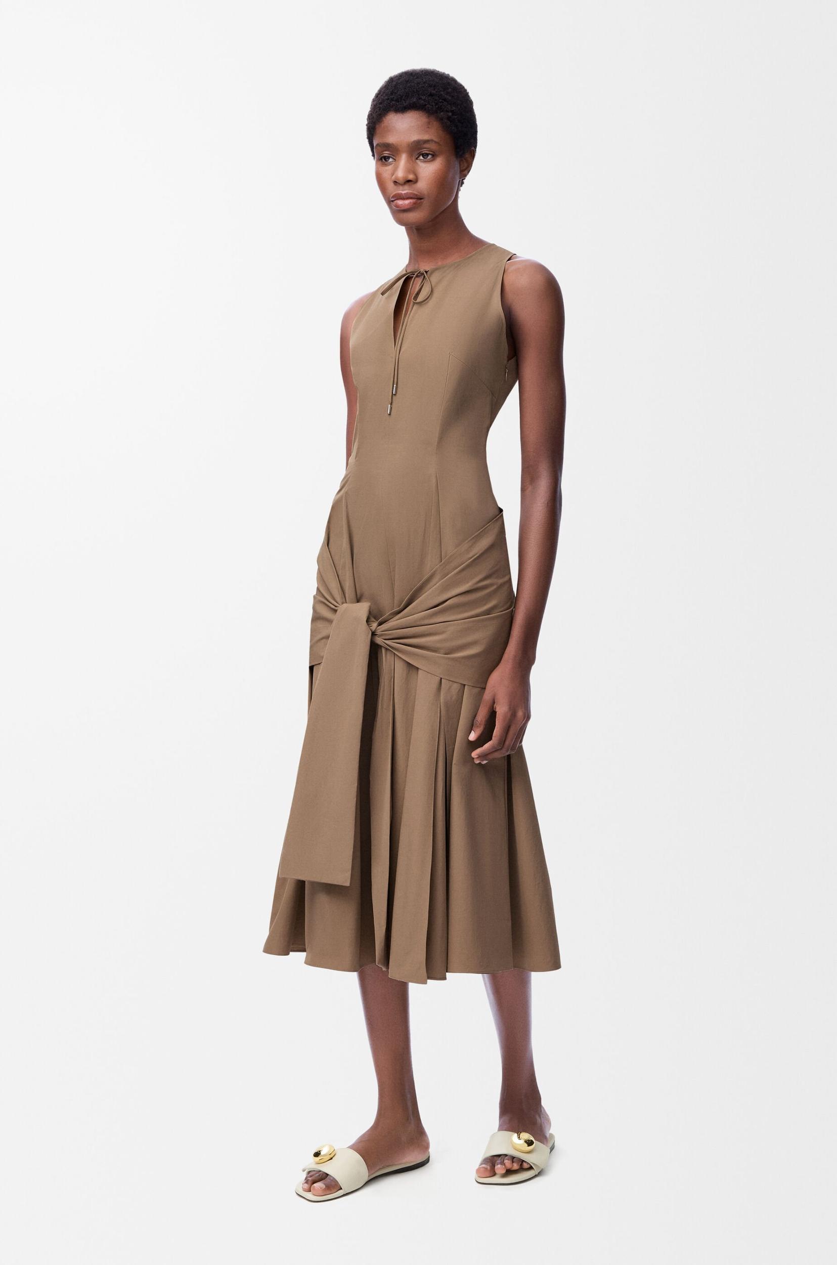 Wrap dress in cotton Product Image