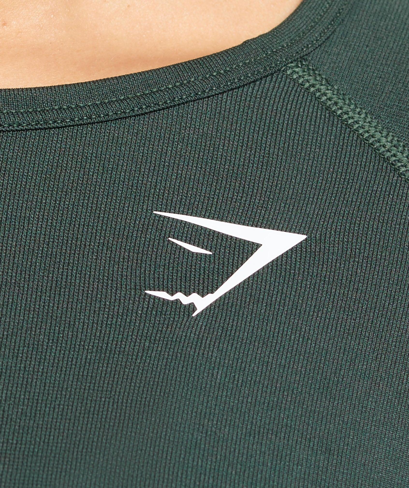 Gymshark Vital Light Long Sleeve Top - Woodland Green Marl Female Product Image
