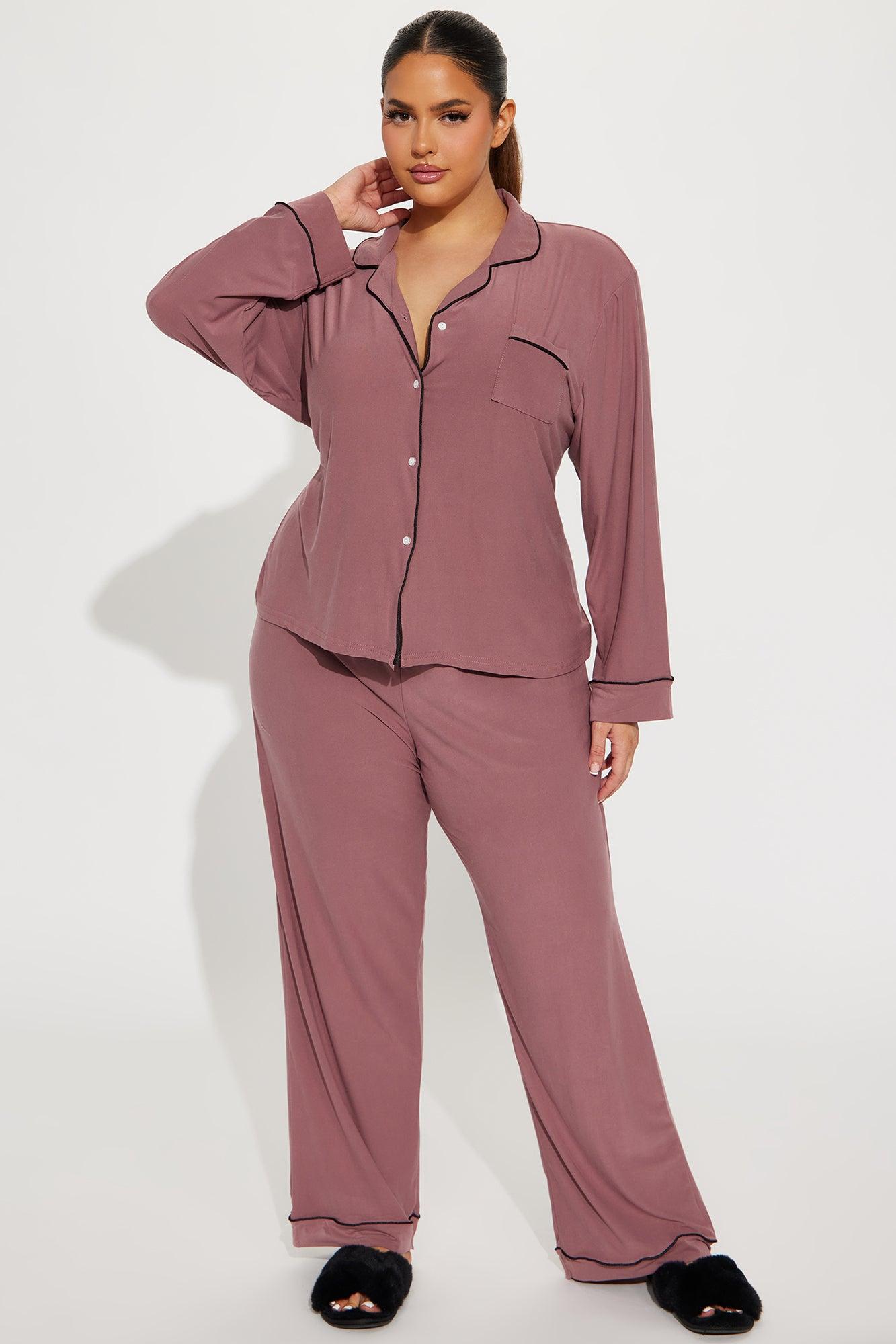 Mom Life PJ Pant Set - Mauve Product Image