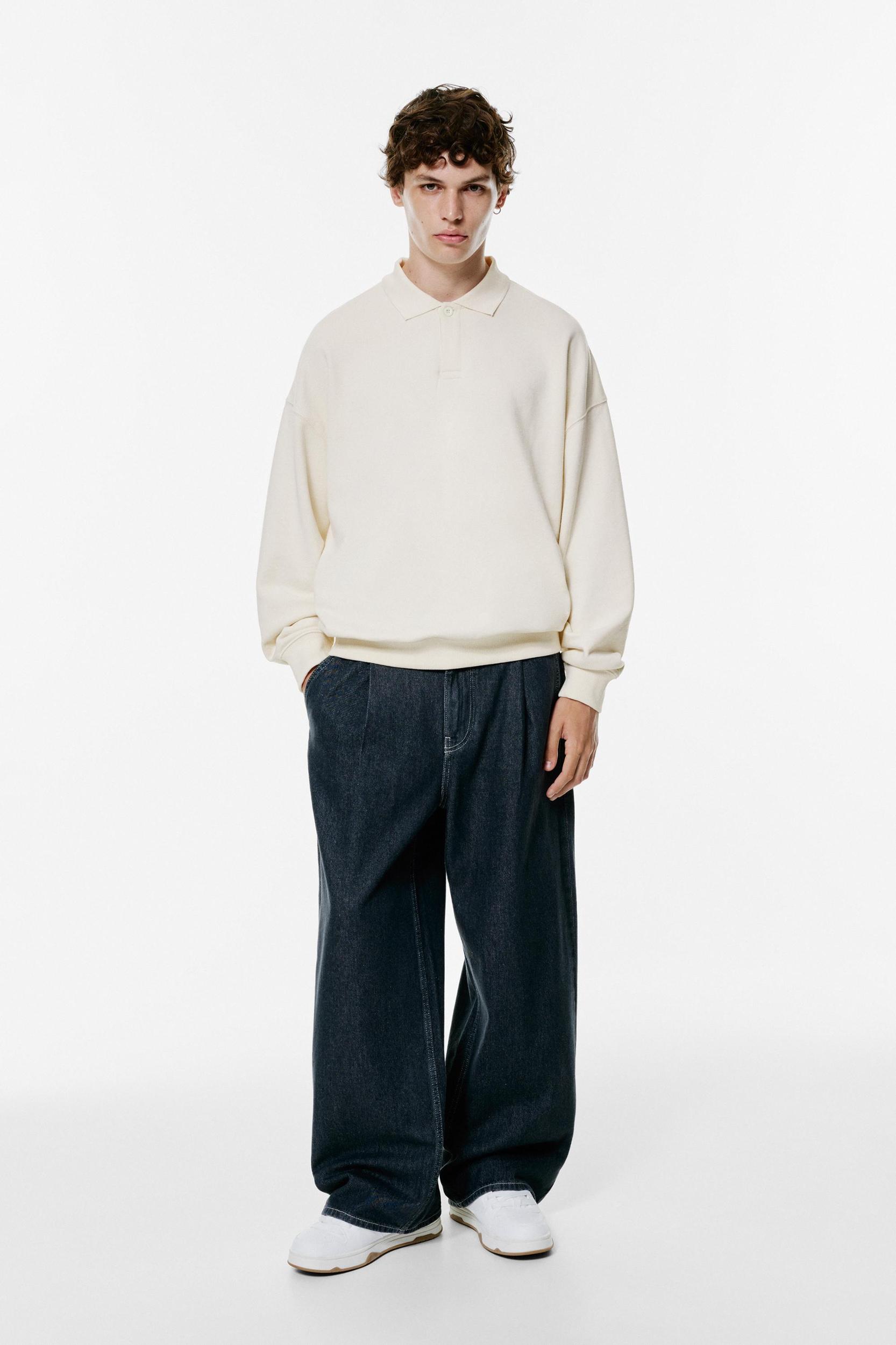 Long sleeve polo shirt Product Image