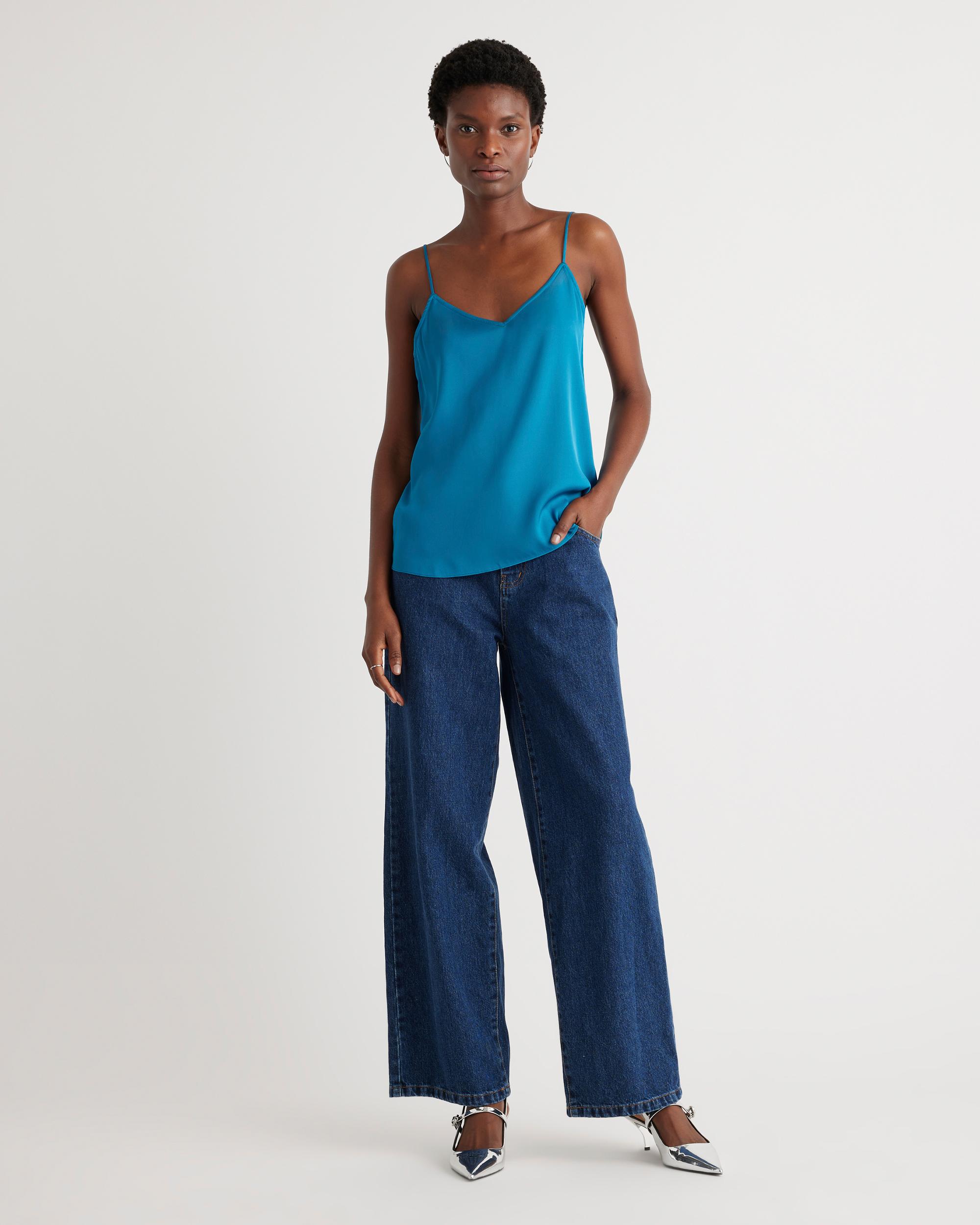 Quince | Women's Washable Stretch Silk V-Neck Cami Size XS Product Image