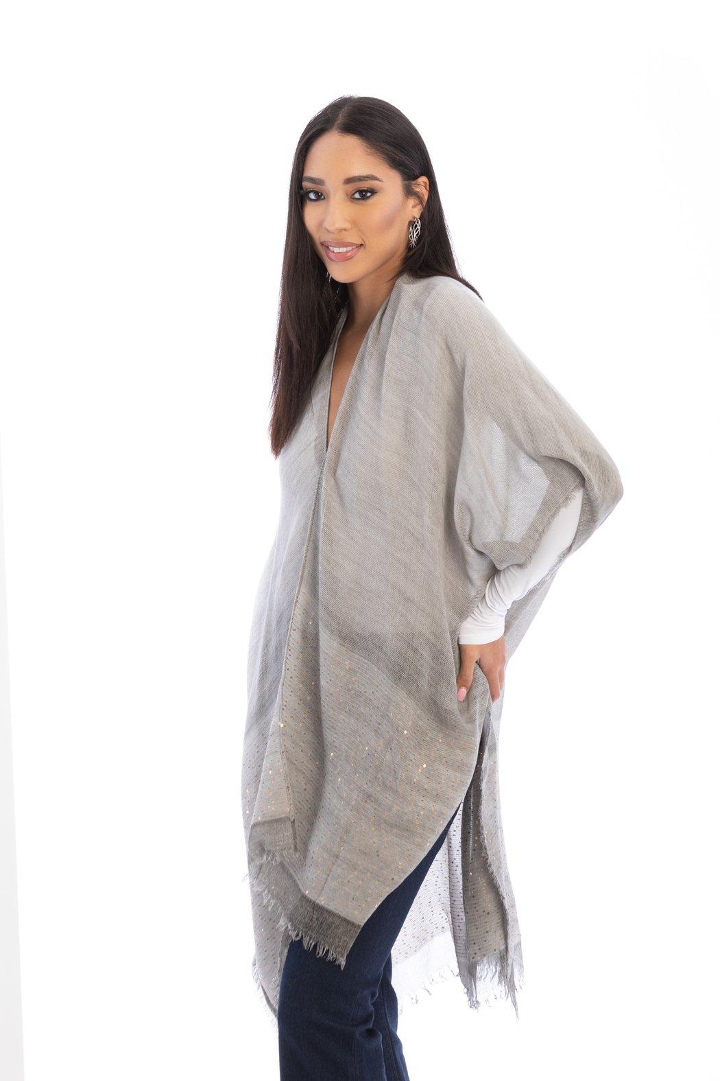 Fringed Sequin Kimono Product Image