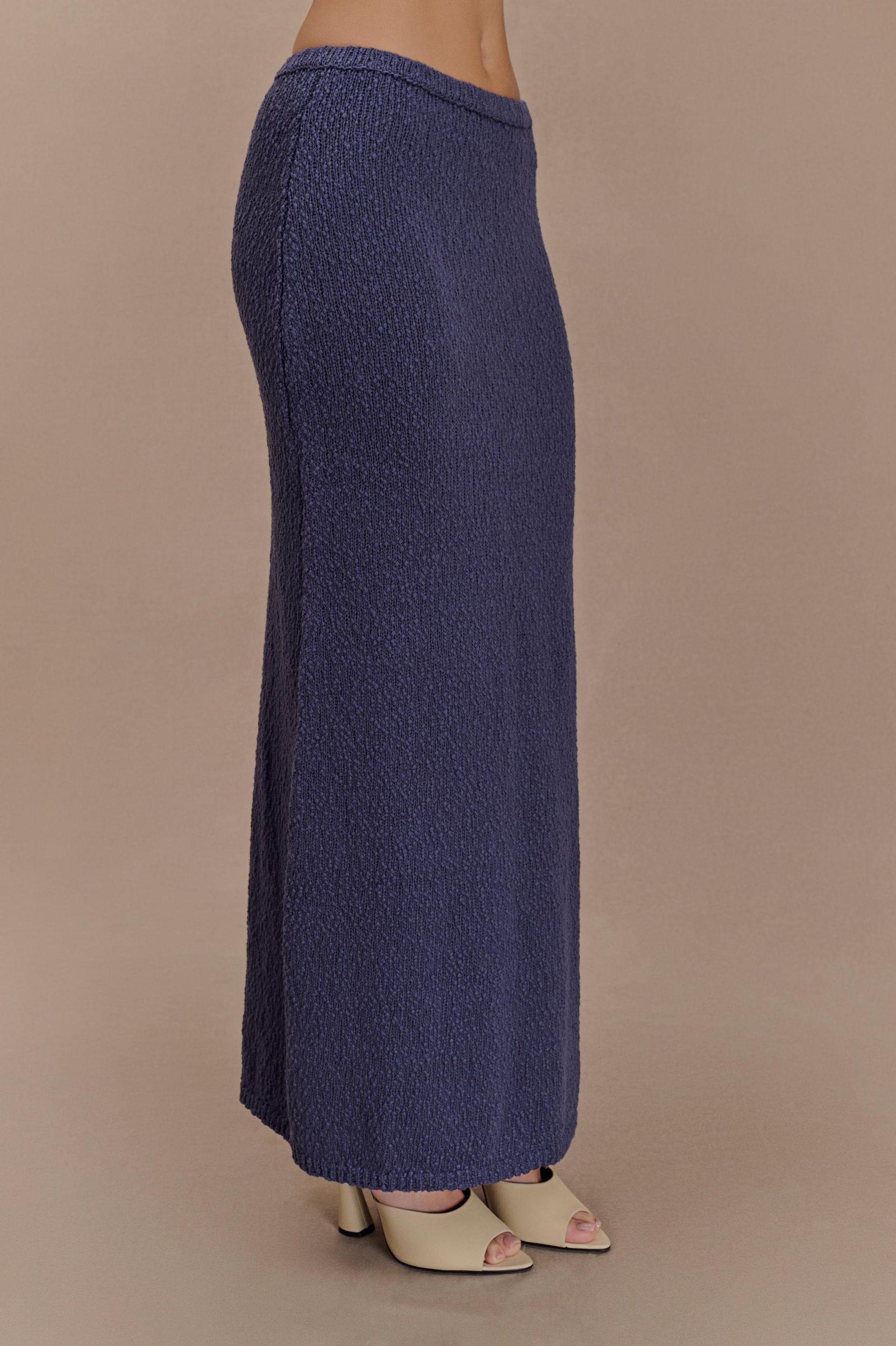 Moira Boucle Maxi Skirt - Steel Product Image