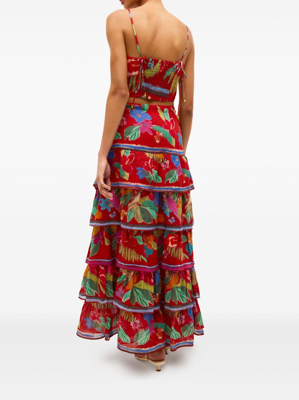Christie floral-print maxi skirt Product Image