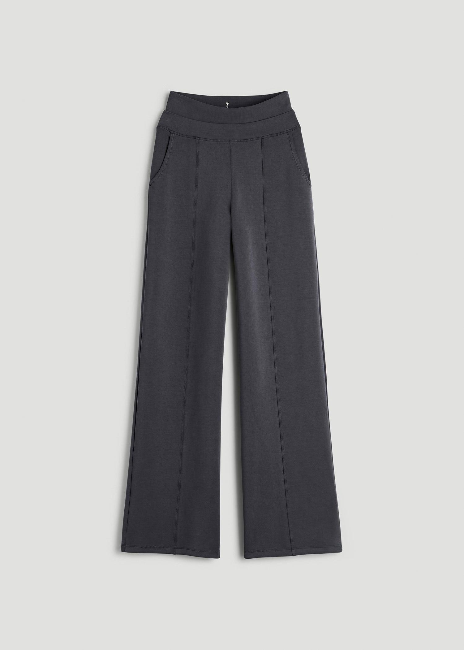 Soft Motion Wide Leg Ultra High Rise Pant for Tall Women in Charcoal Rinse Female Product Image
