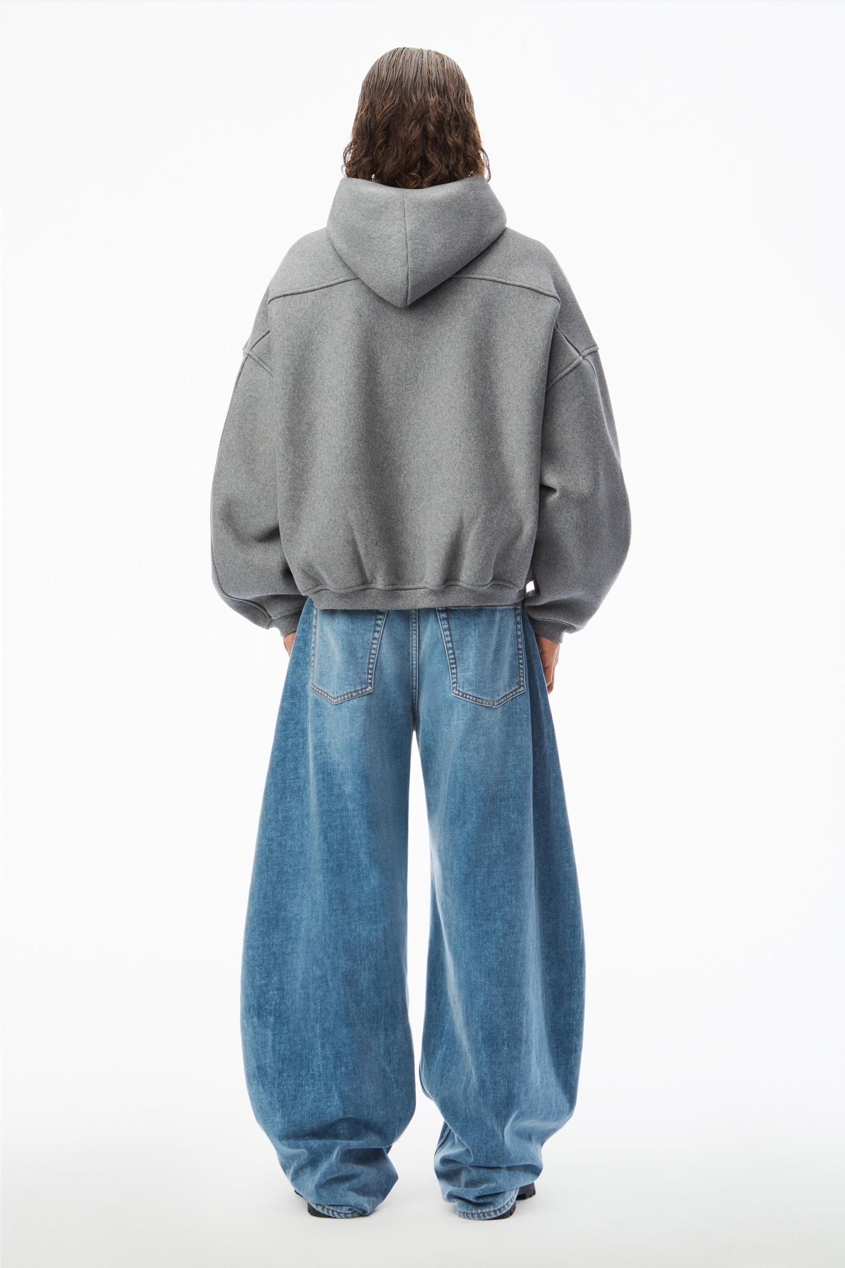 Star Zip Up Hoodie In Dense Fleece Product Image