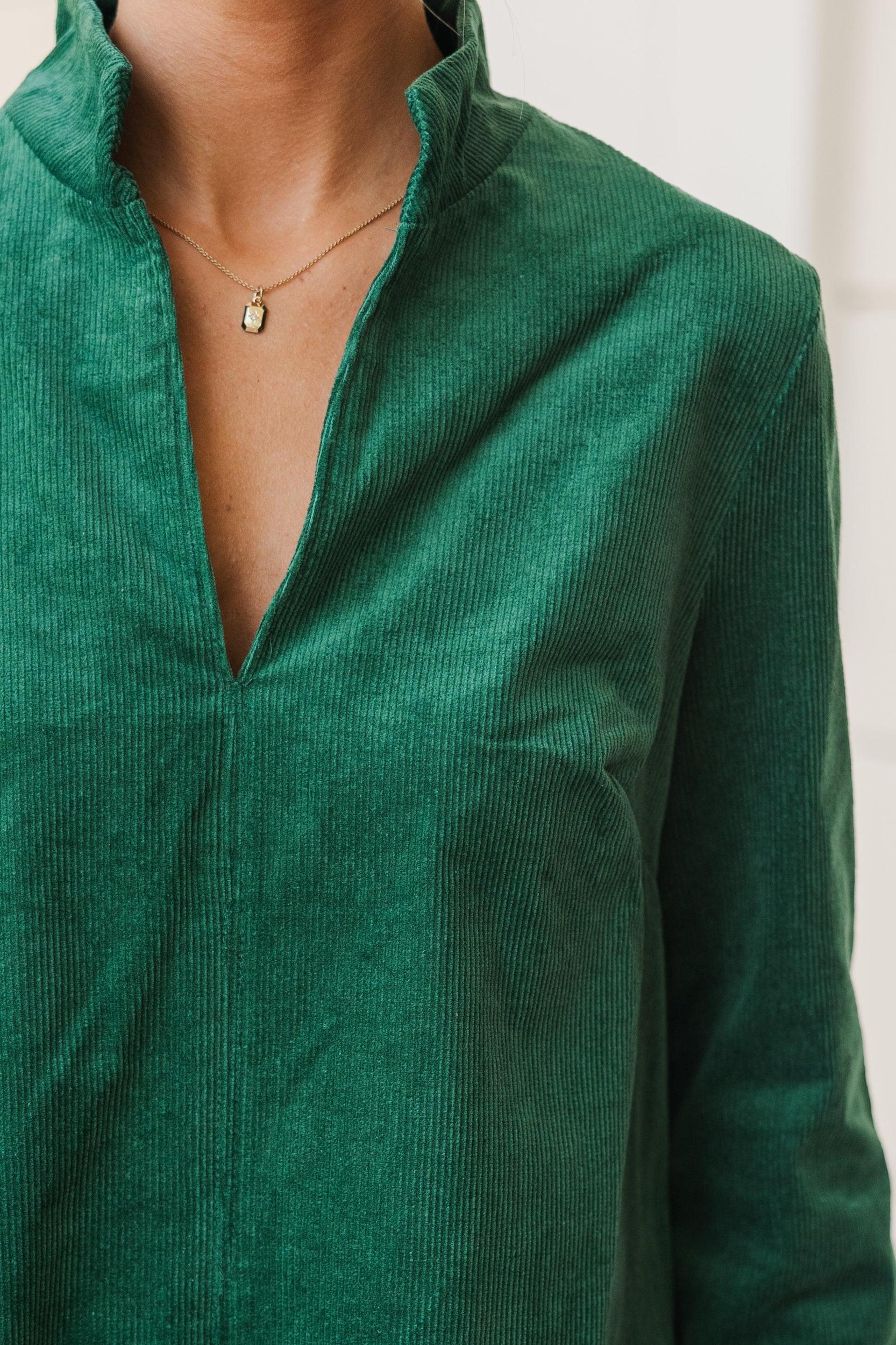 Make It Count Olive Green Corduroy Dress Female Product Image