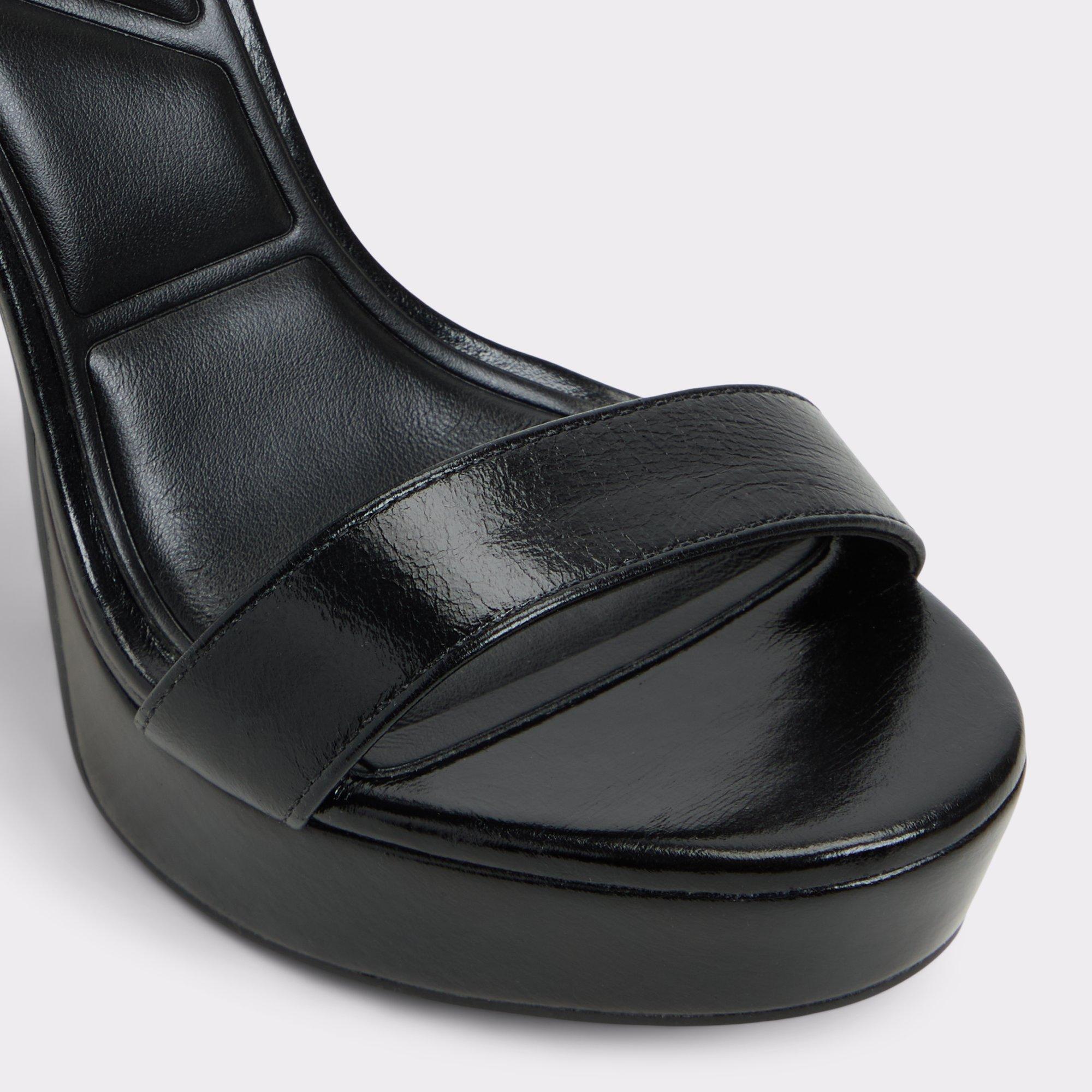 ALDO Portside - Women's Platform Sandal Sandals - Black, Size 9 Product Image