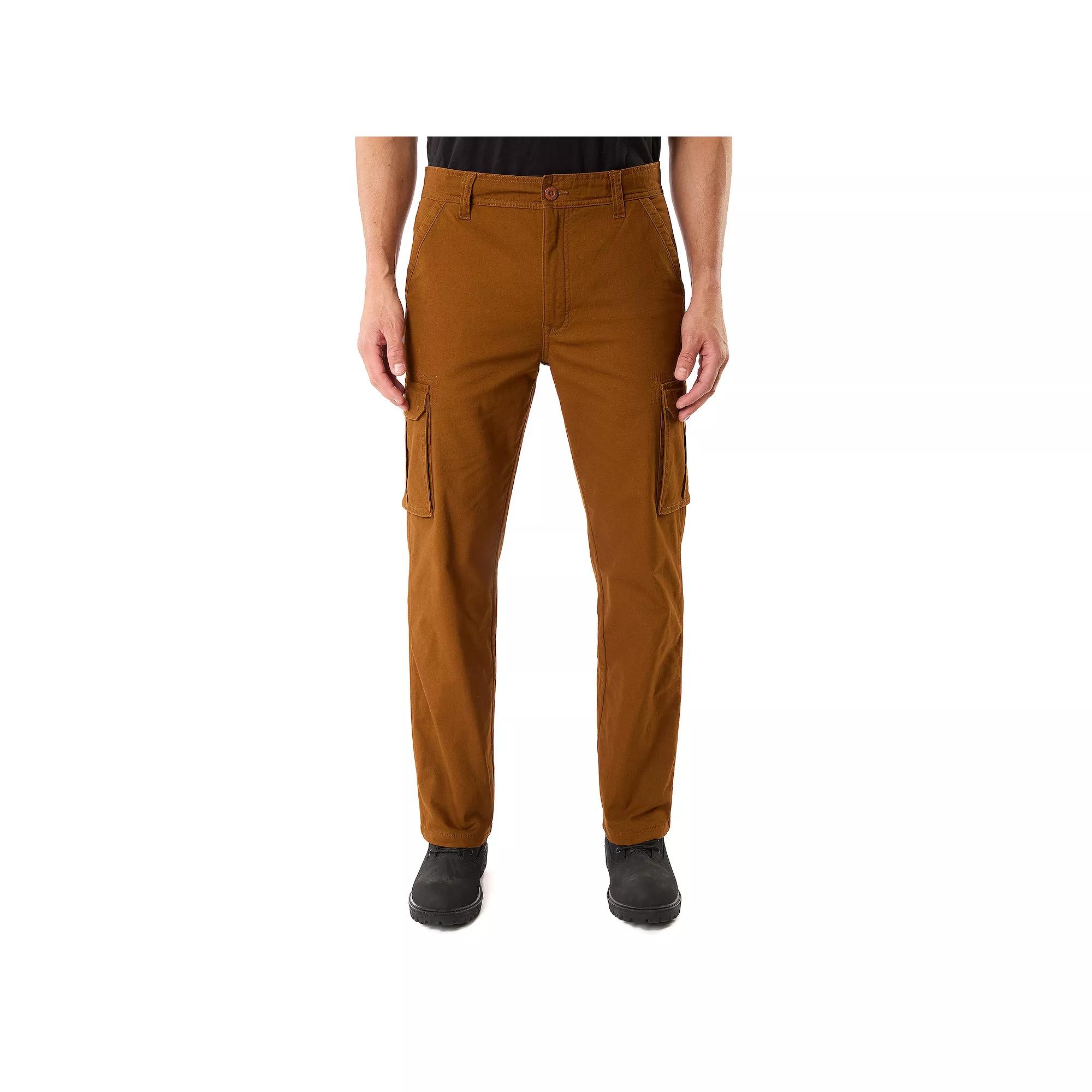 Men's Smith's Workwear Stretch Fleece-Lined Canvas Cargo Pant,  Product Image