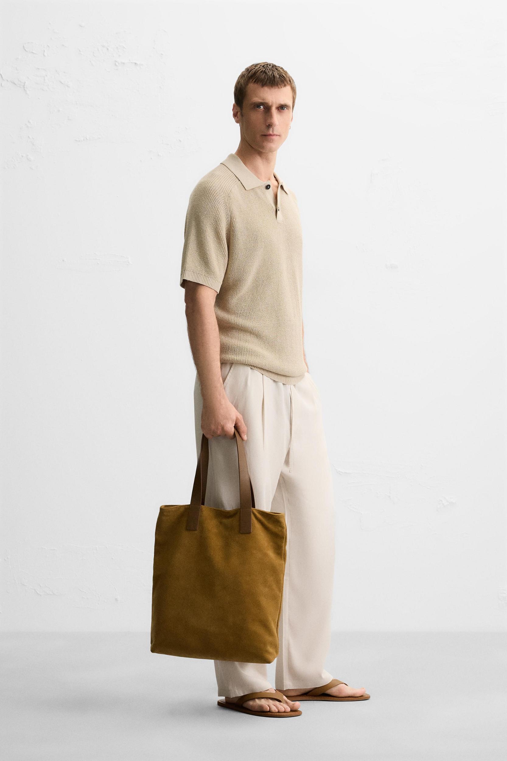 TEXTURED KNIT POLO SHIRT Product Image