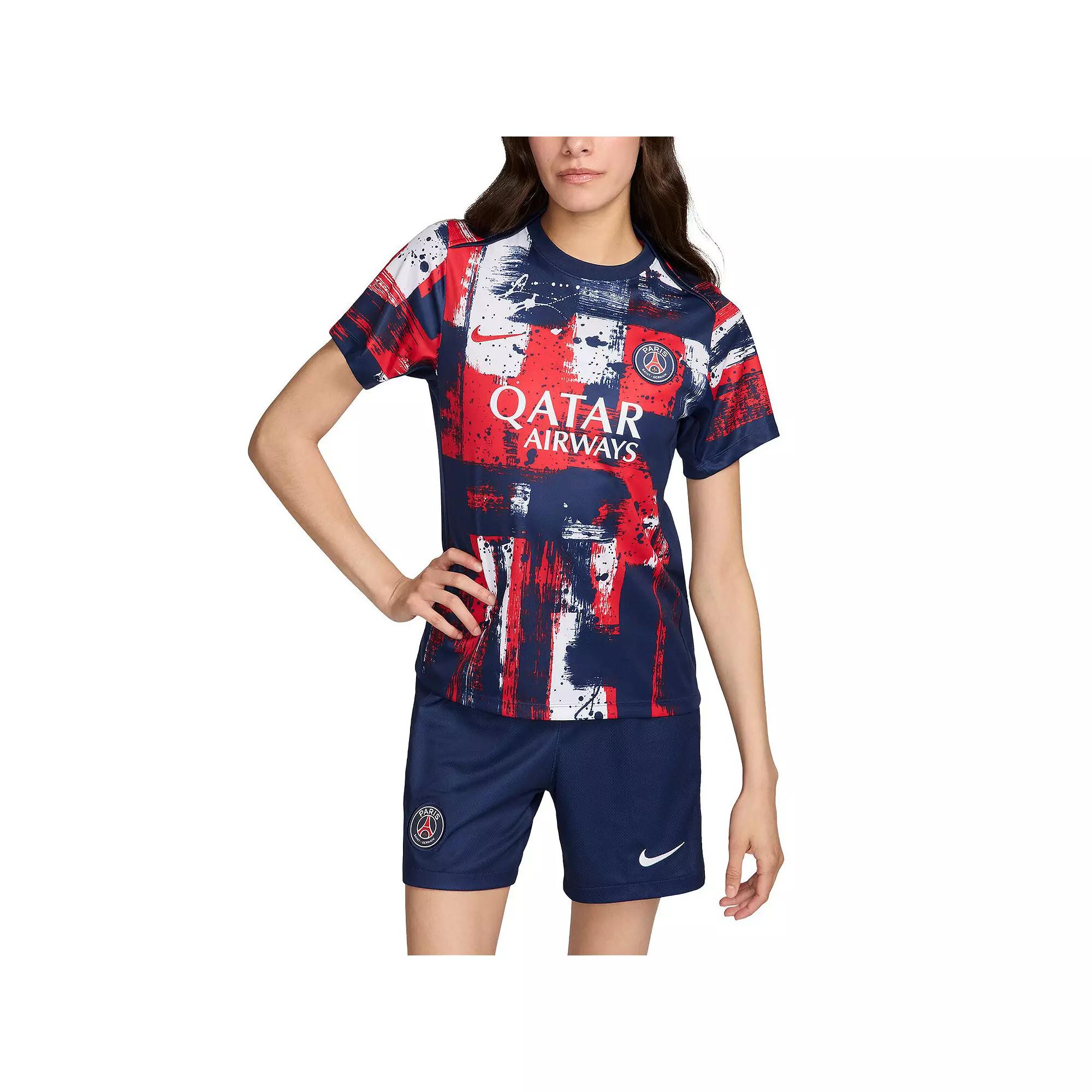 Women's Nike  Navy Paris Saint-Germain 2024/25 Home Academy Pro Pre-Match Top, Size: Medium, Psg Blue Product Image