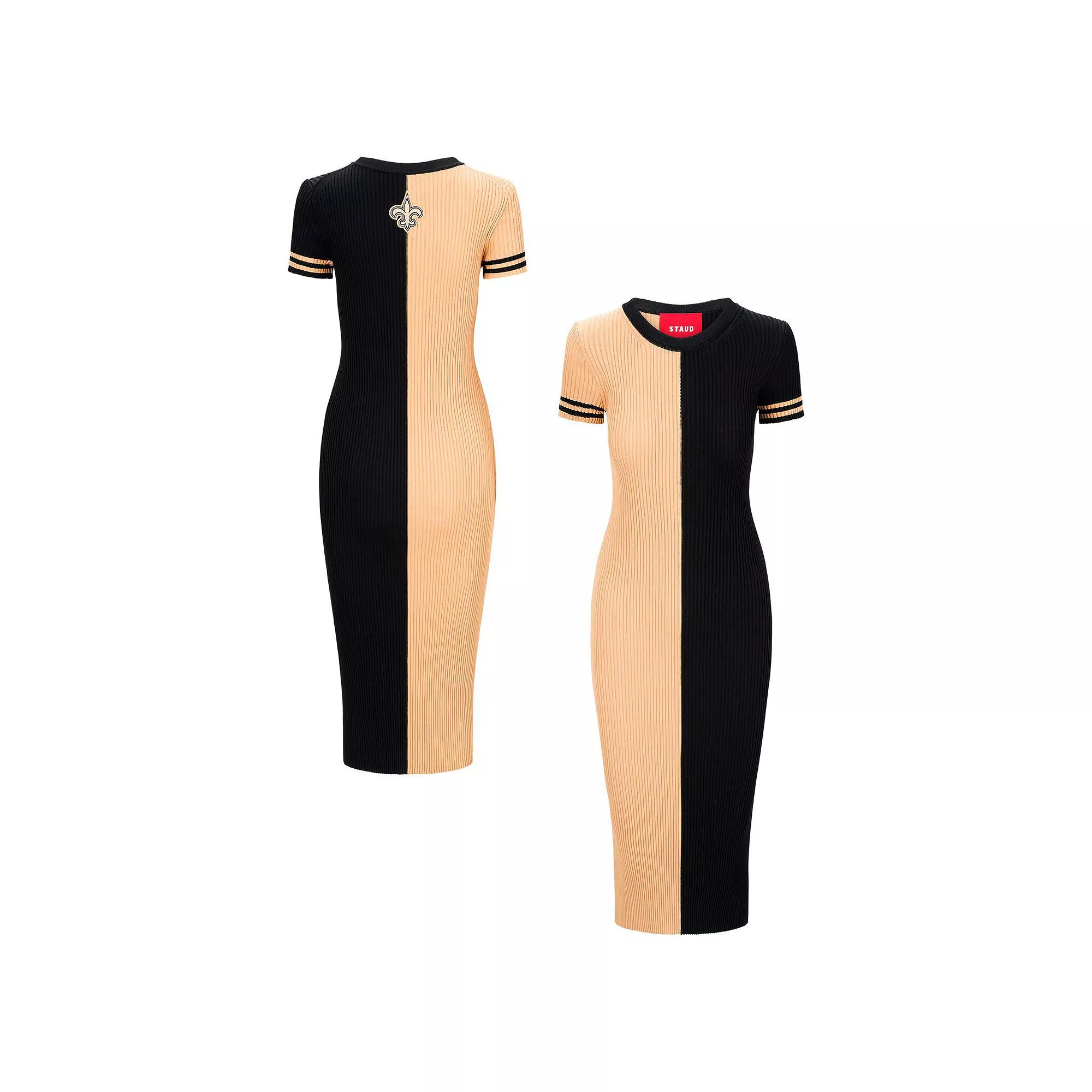 Women's STAUD Gold/Black New Orleans Saints Colleen Dress,  Product Image