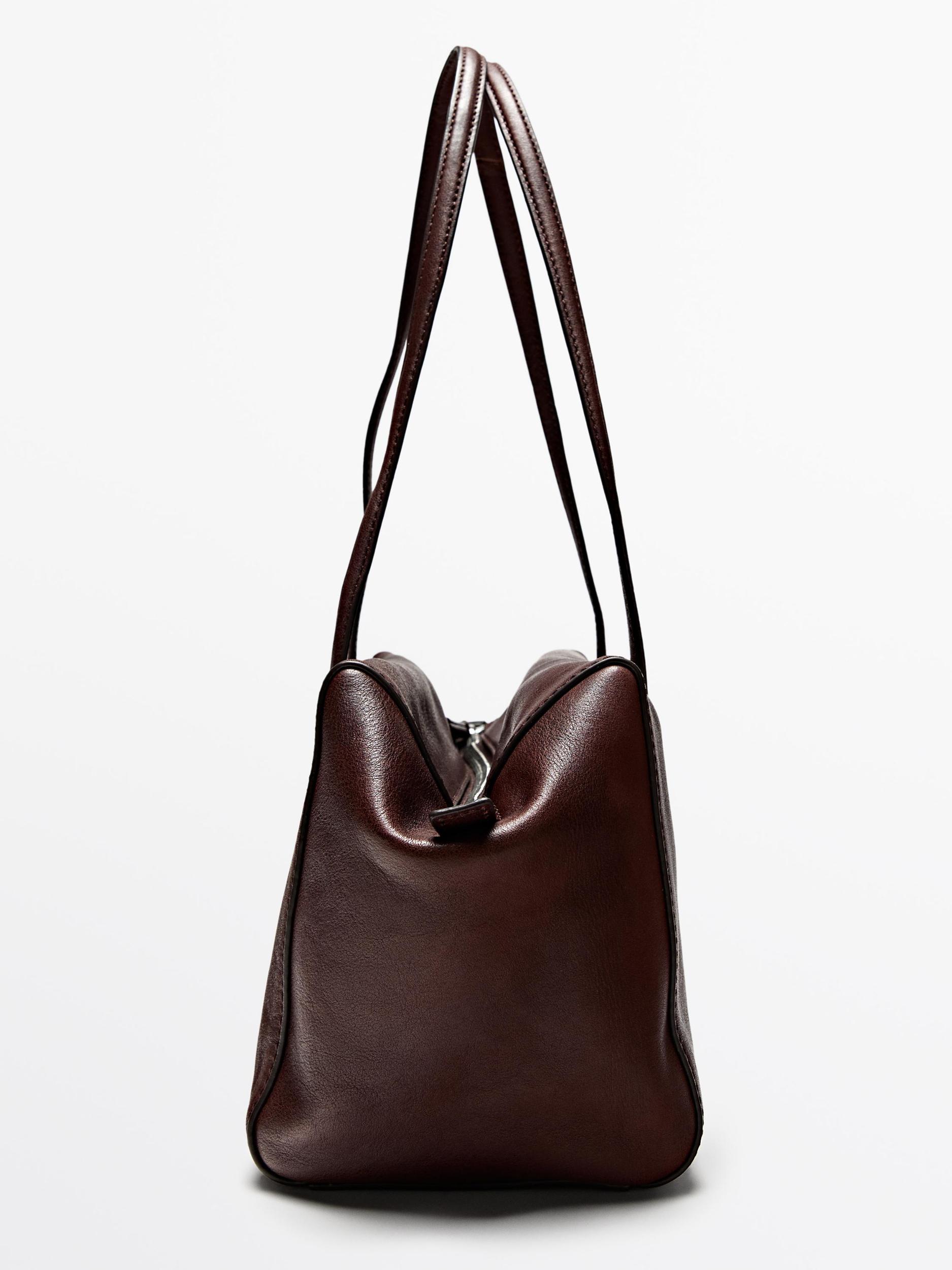 Nappa leather satchel bag Product Image