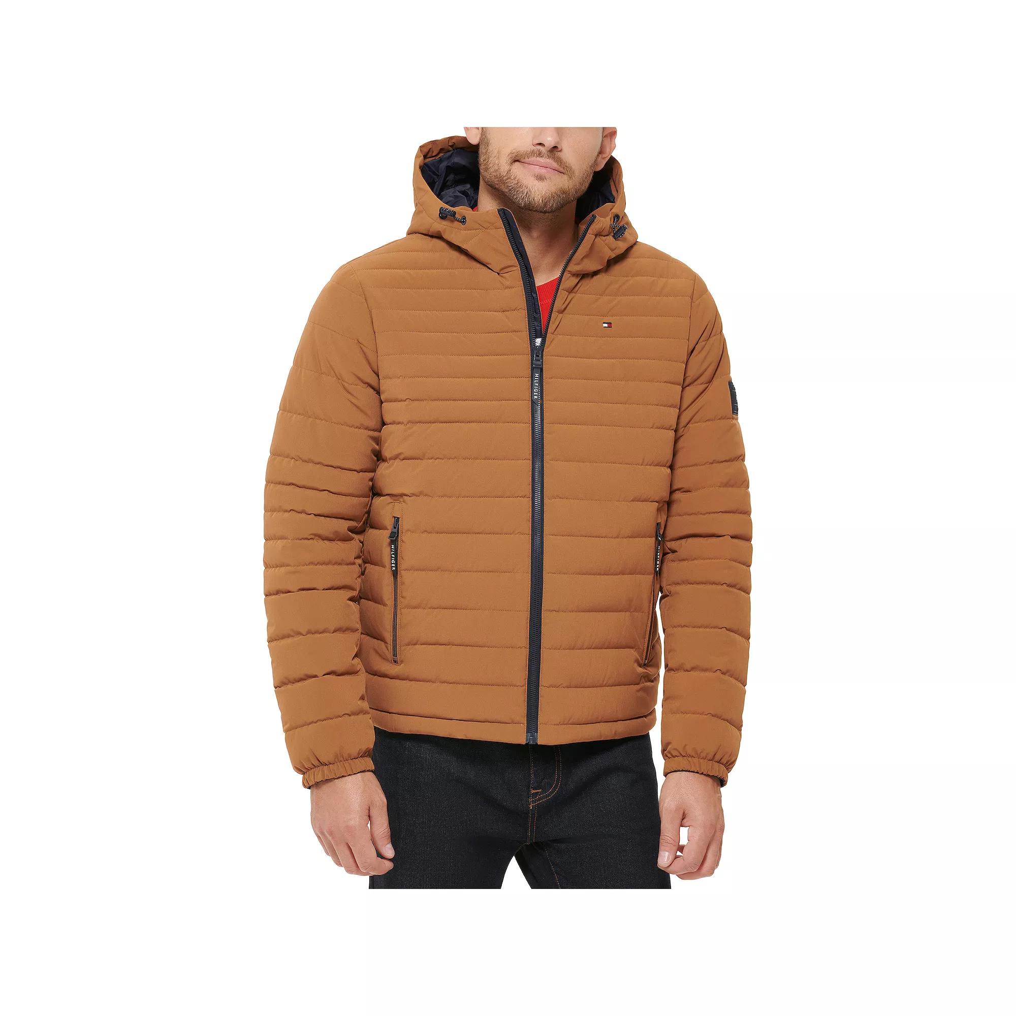 Men's Tommy Hilfiger Stretchy Hooded Puffer Jacket,  Product Image